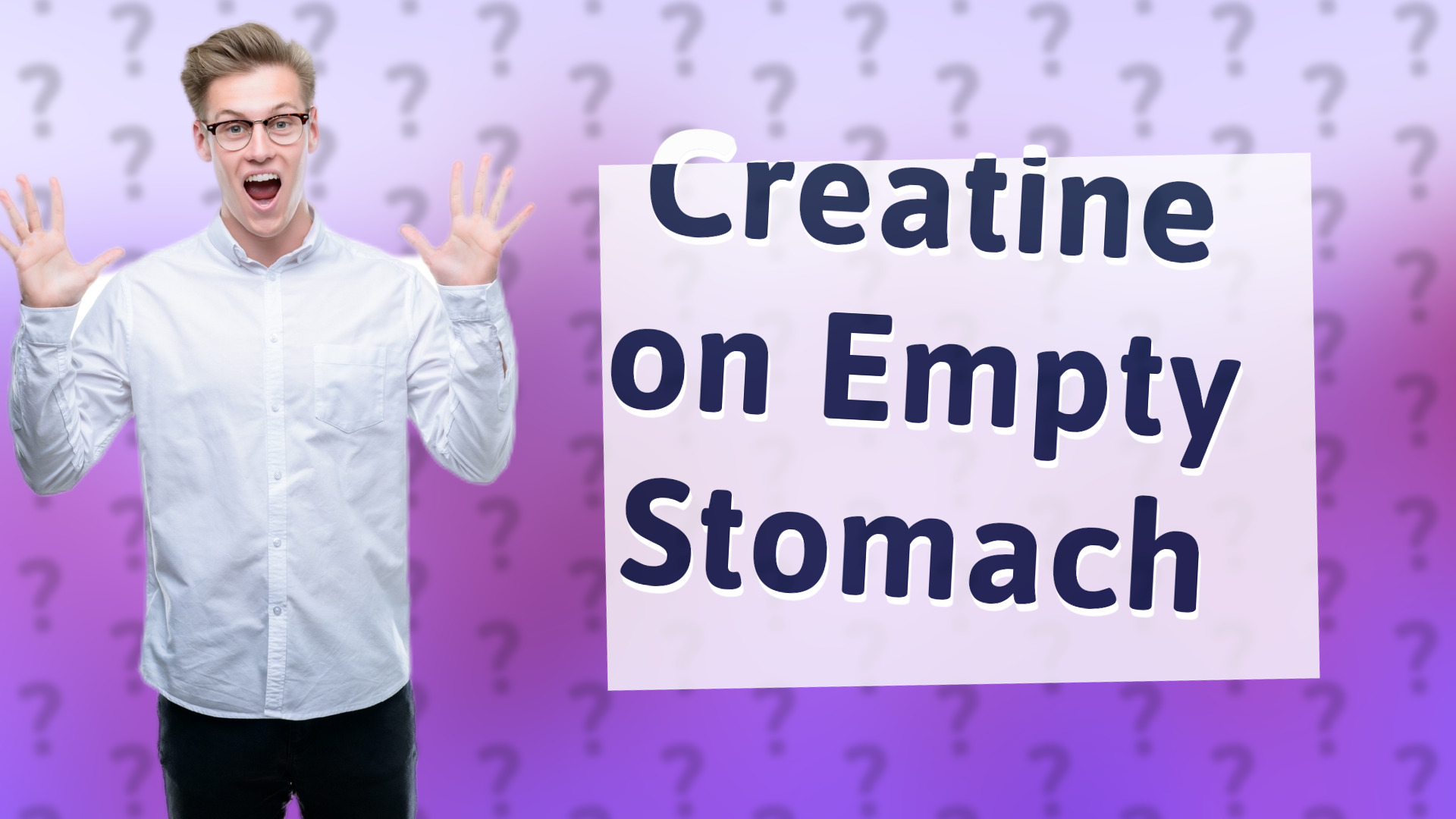 Creatine on Empty Stomach