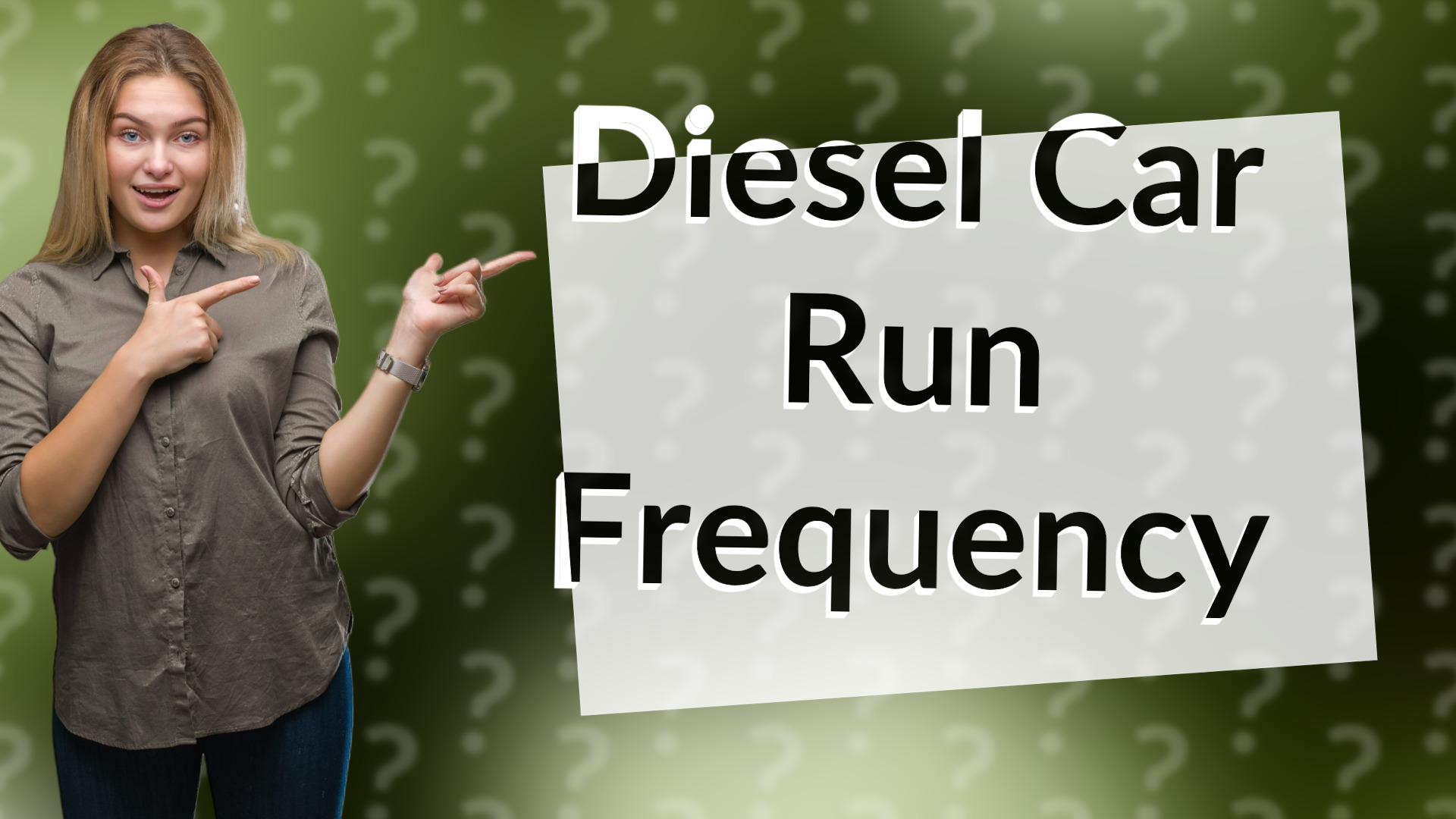 Diesel Car Run Frequency