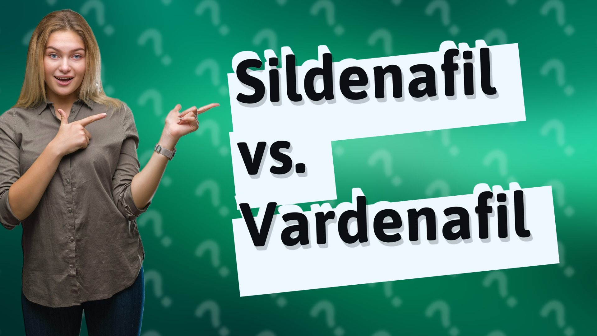 Sildenafil vs. Vardenafil
