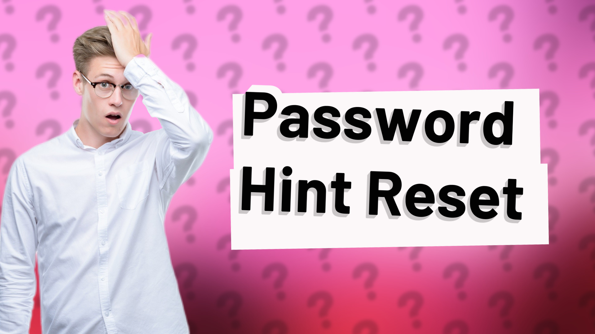 Password Hint Reset