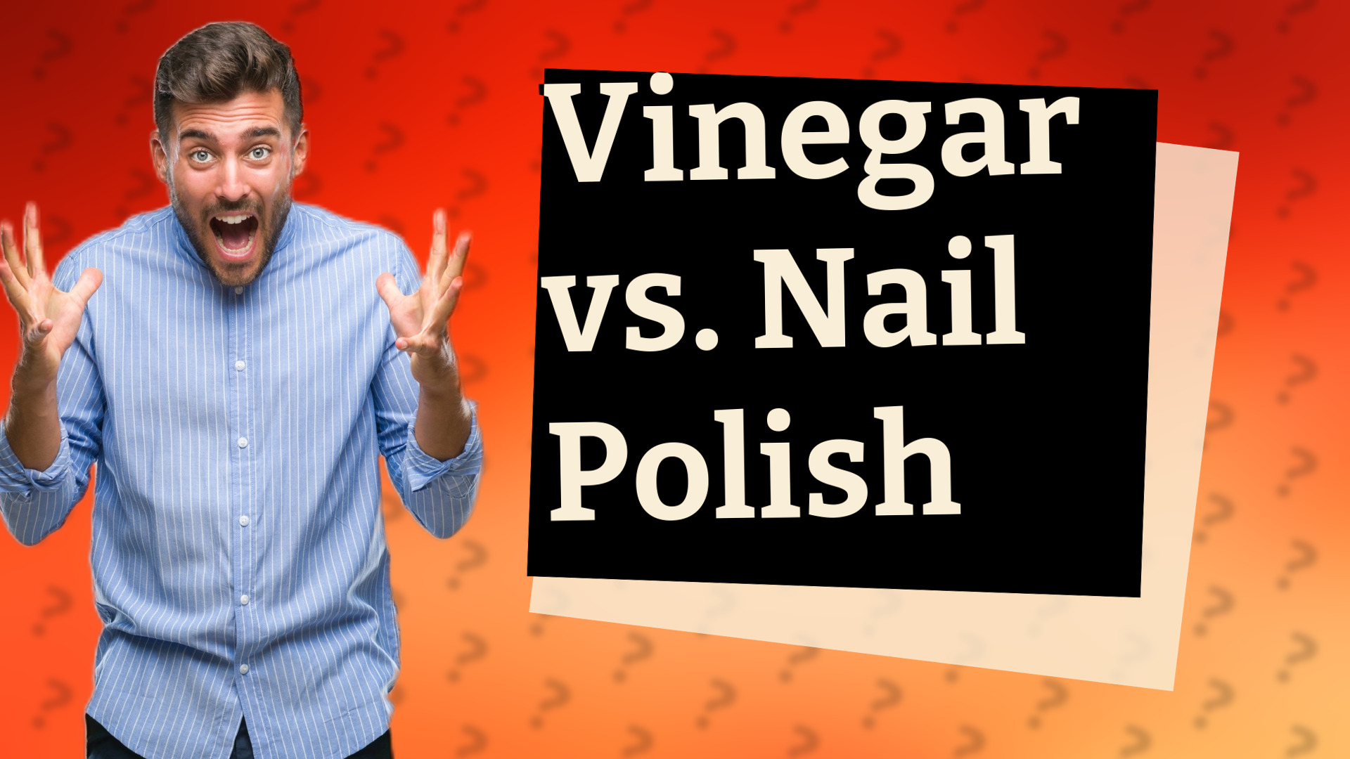 Vinegar vs. Nail Polish