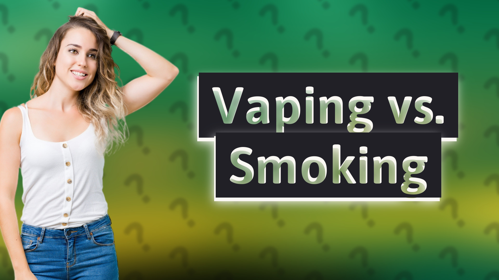 Vaping vs. Smoking