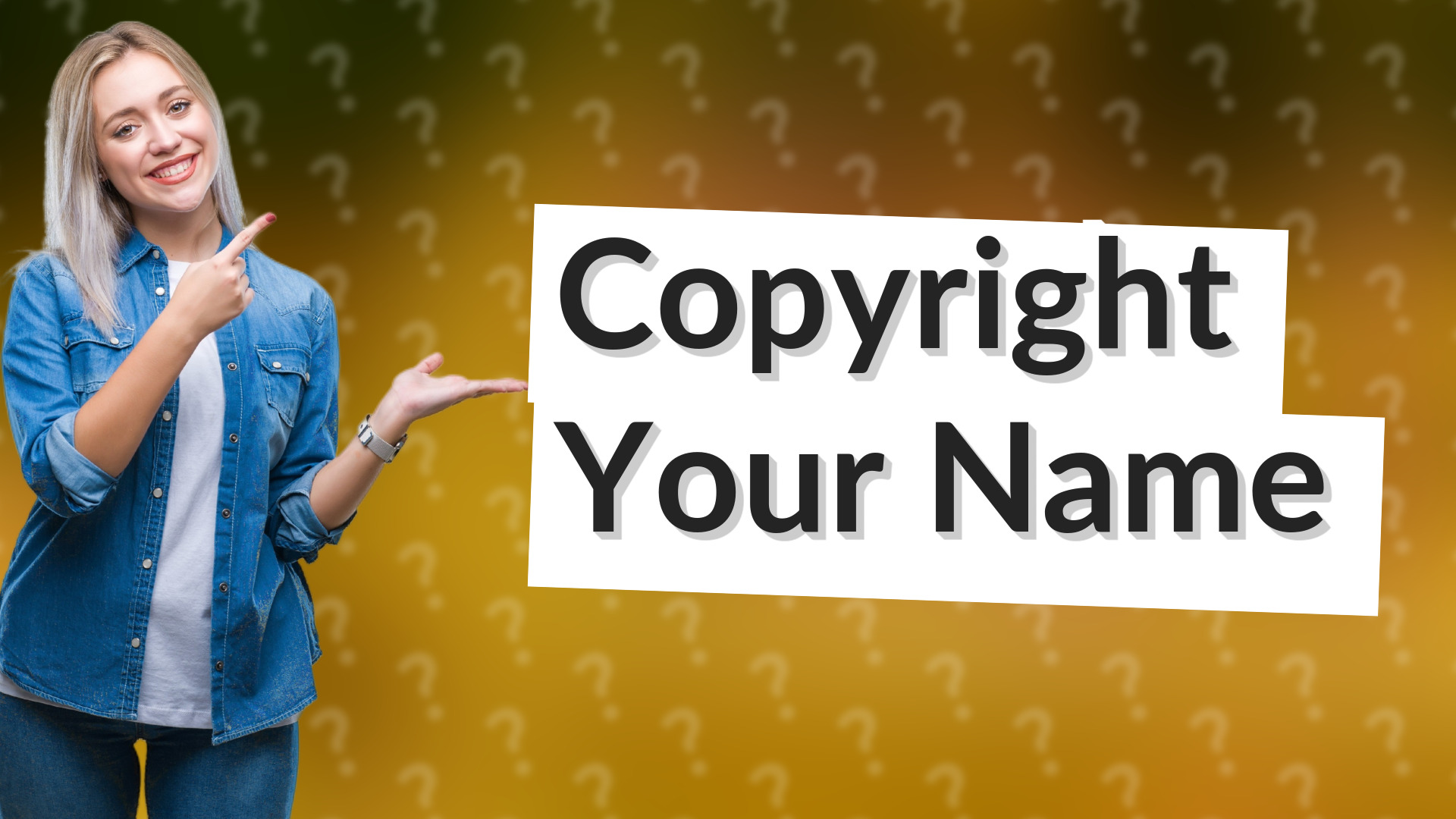 Copyright Your Name