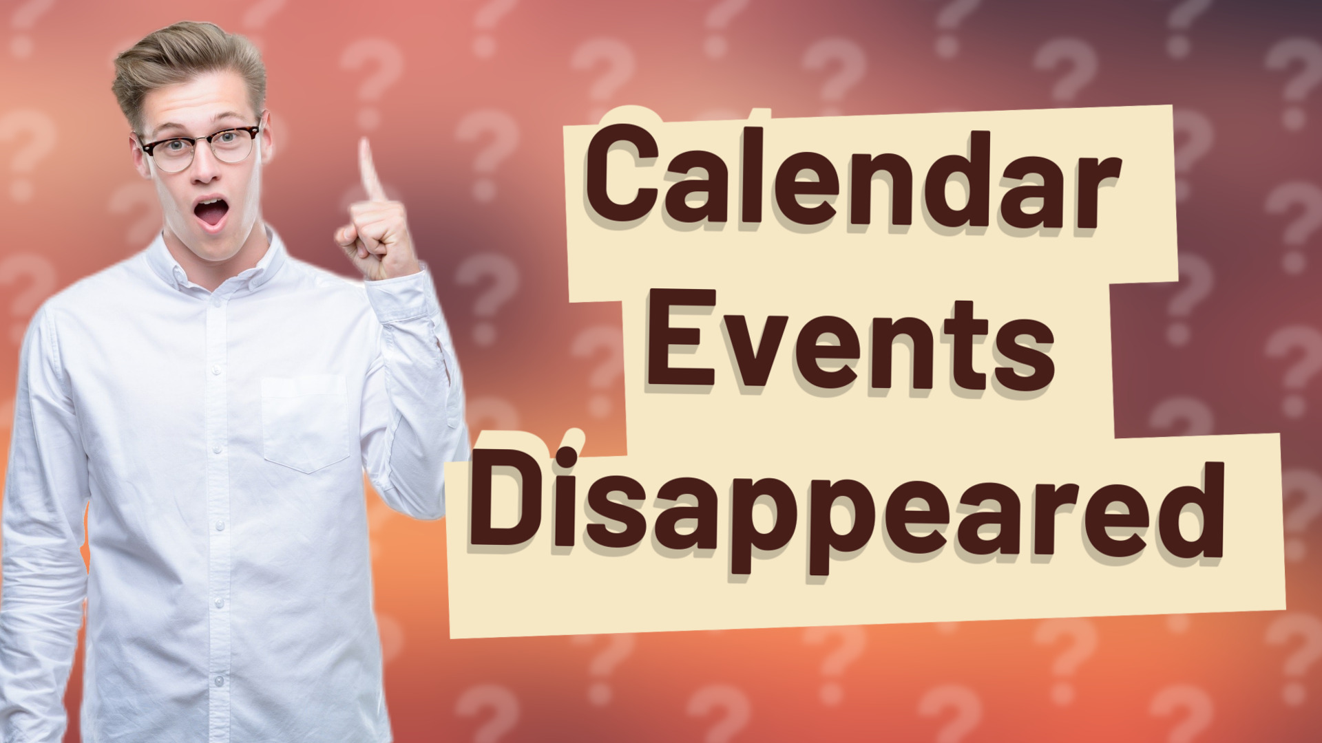 Calendar Events Disappeared