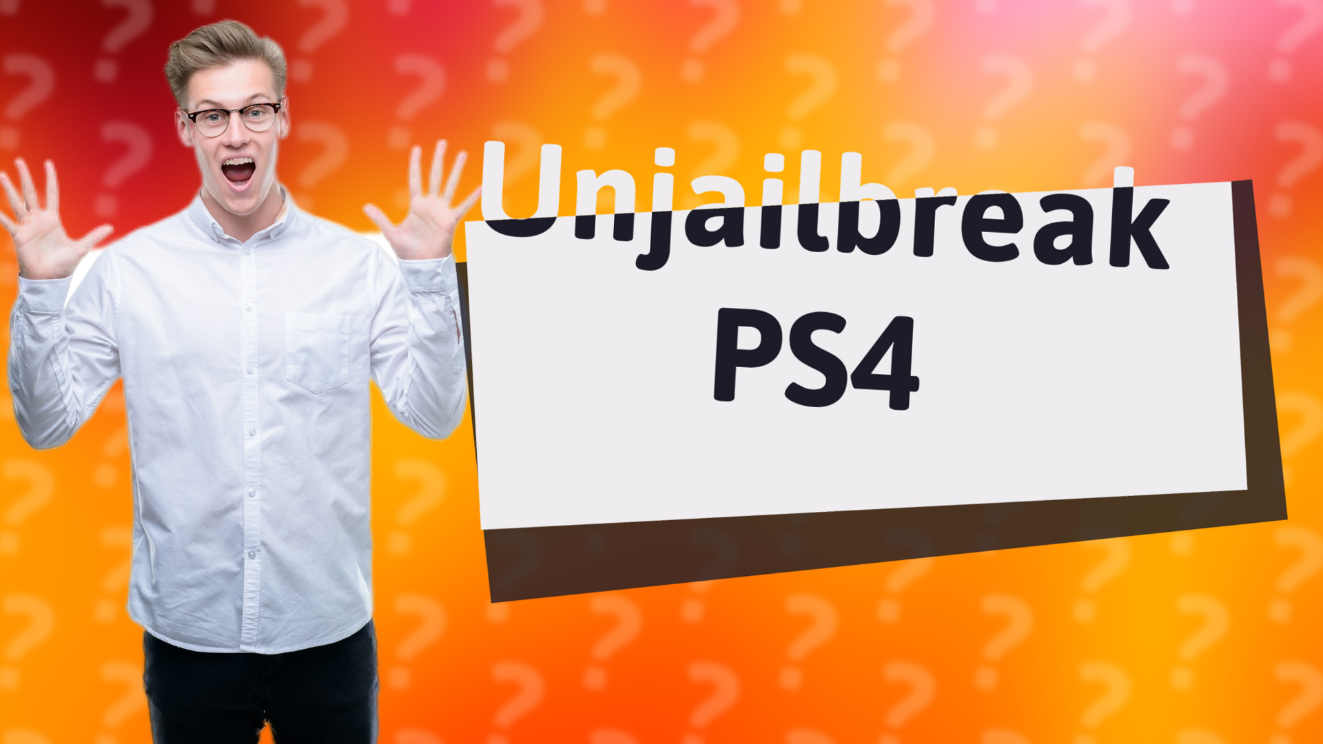 Unjailbreak PS4