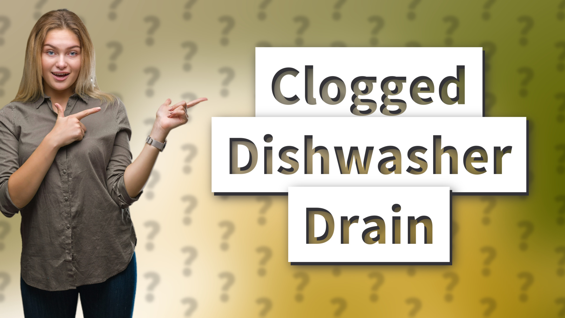 Clogged Dishwasher Drain