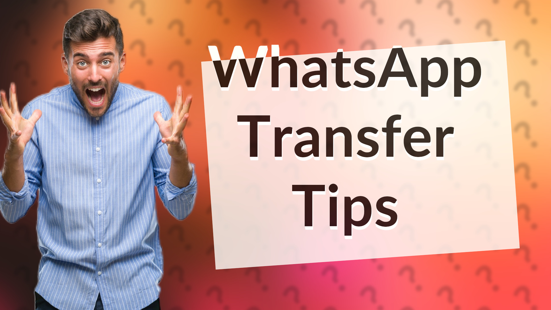 WhatsApp Transfer Tips