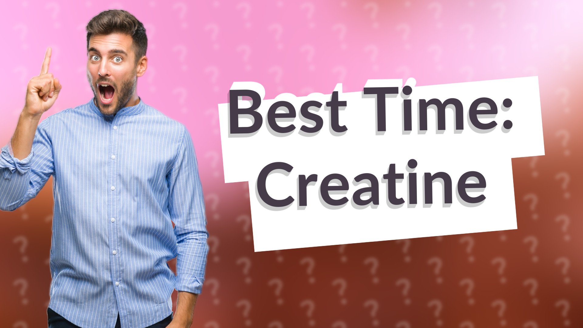 Best Time: Creatine