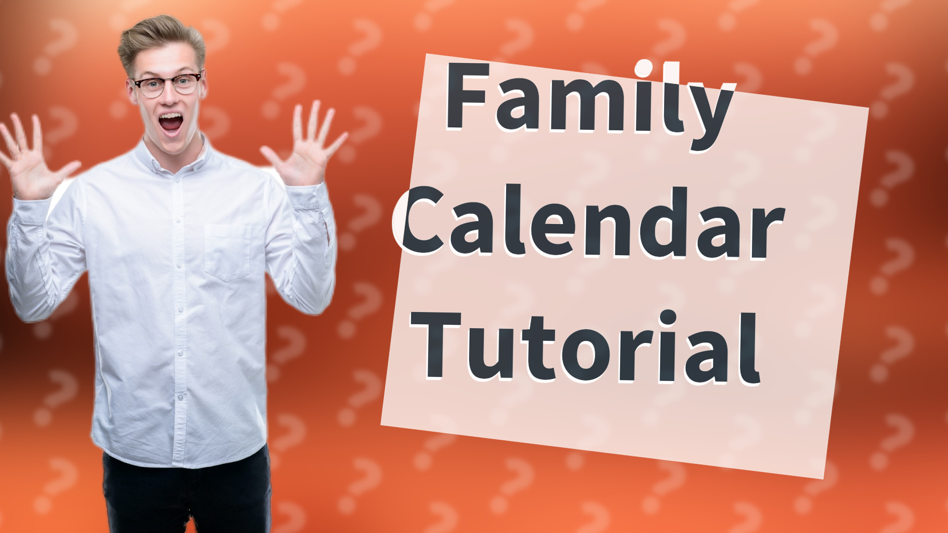 Family Calendar Tutorial
