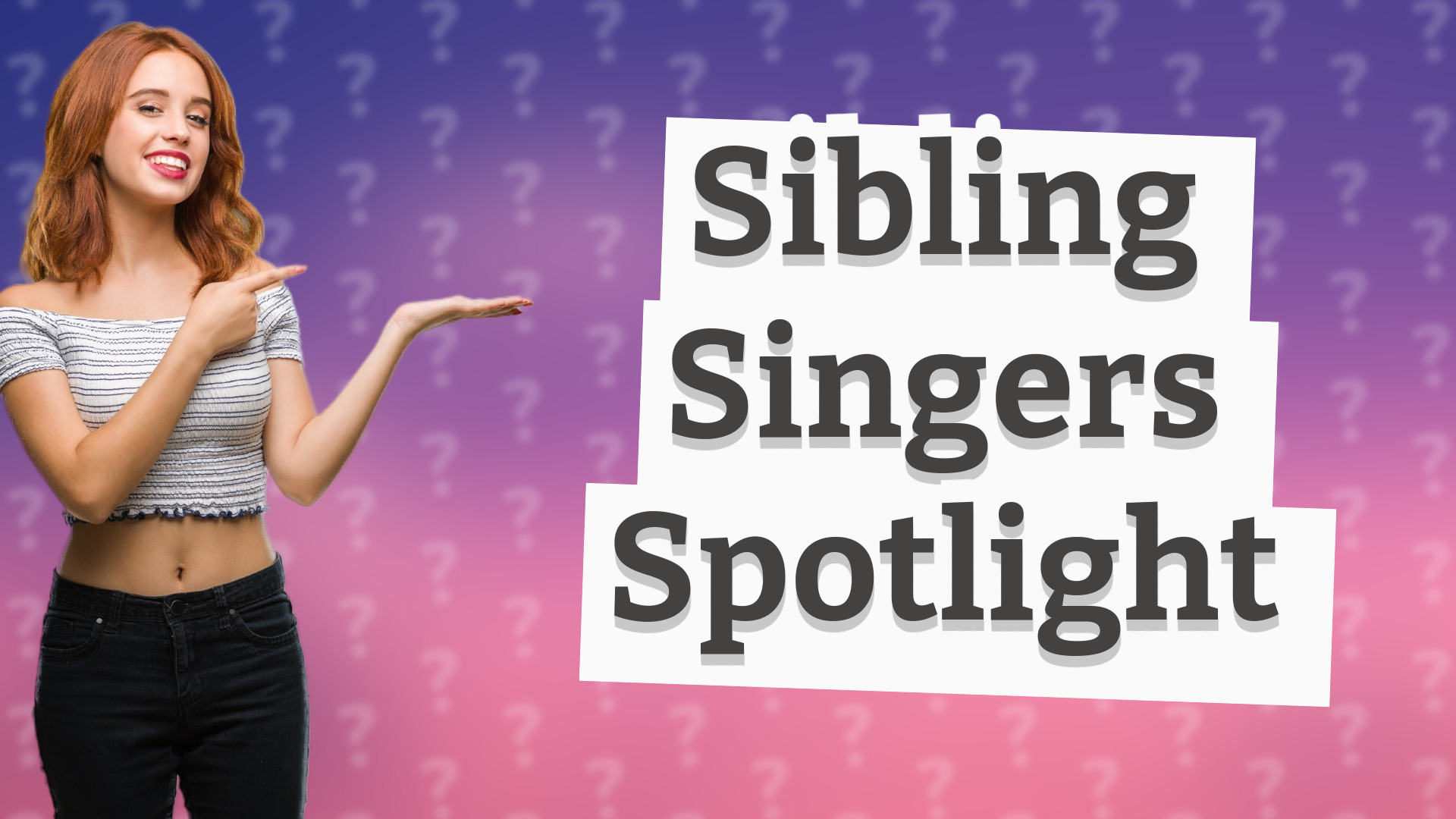 Sibling Singers Spotlight
