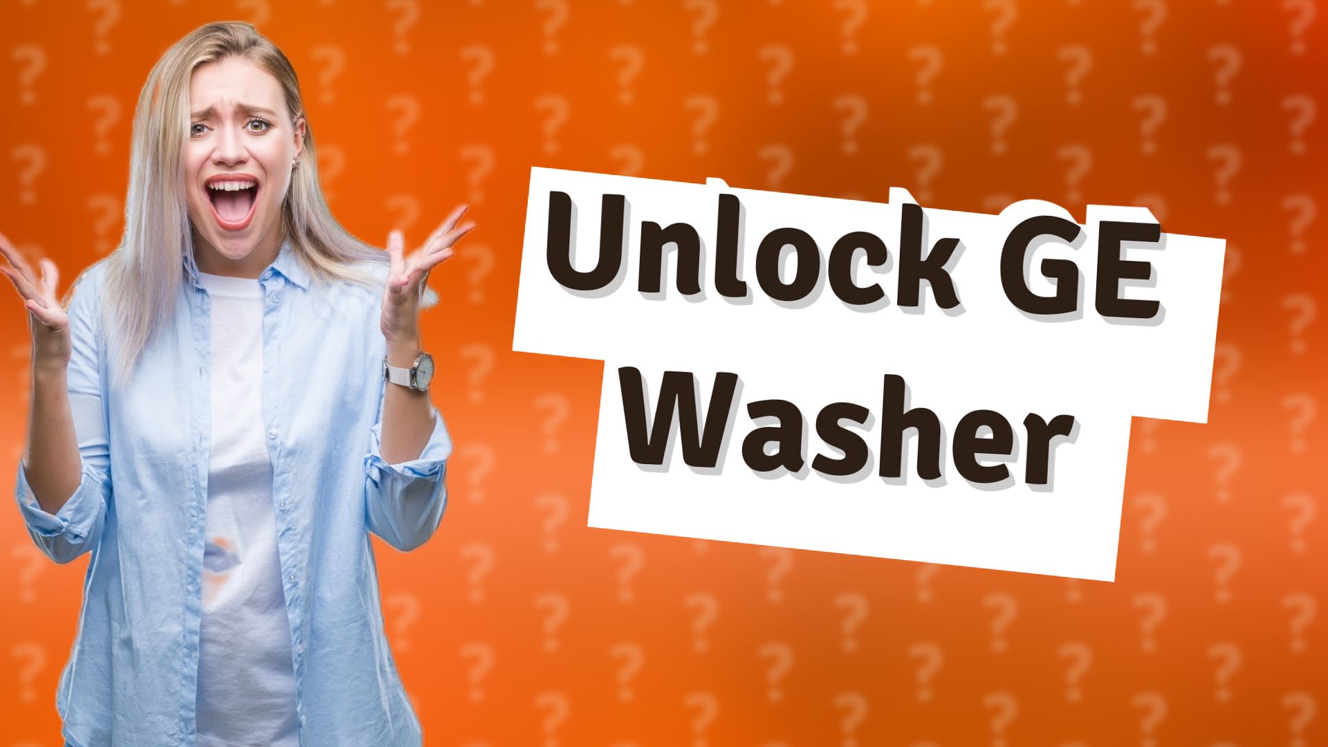 Unlock GE Washer