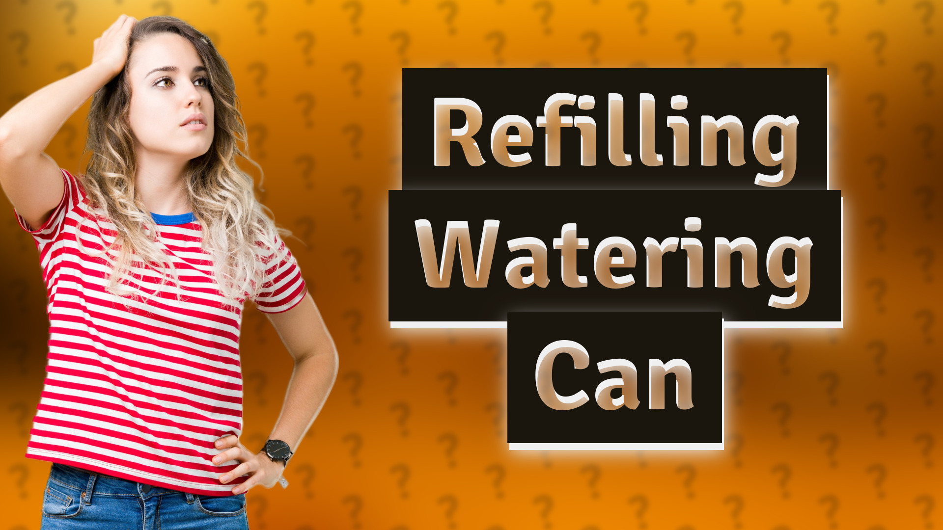 Refilling Watering Can