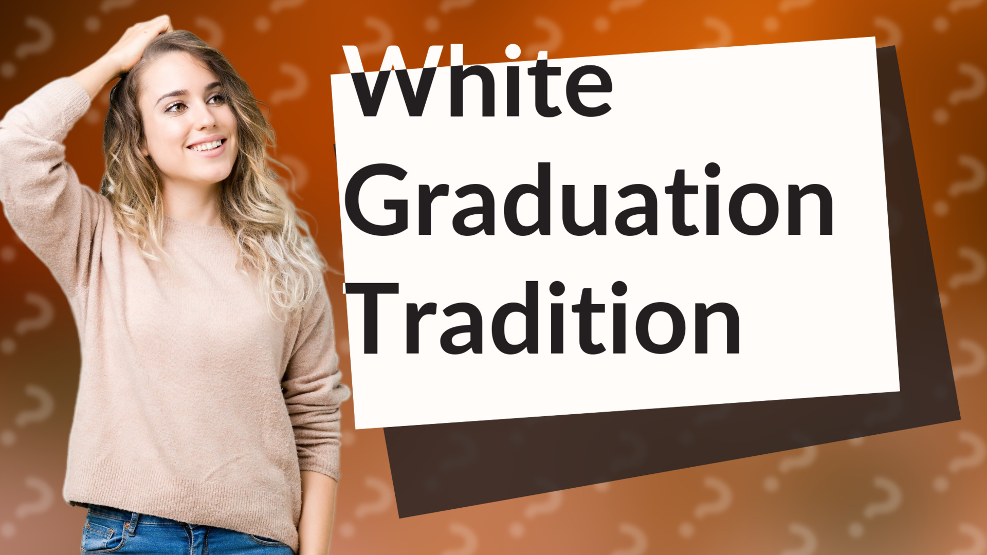 White Graduation Tradition