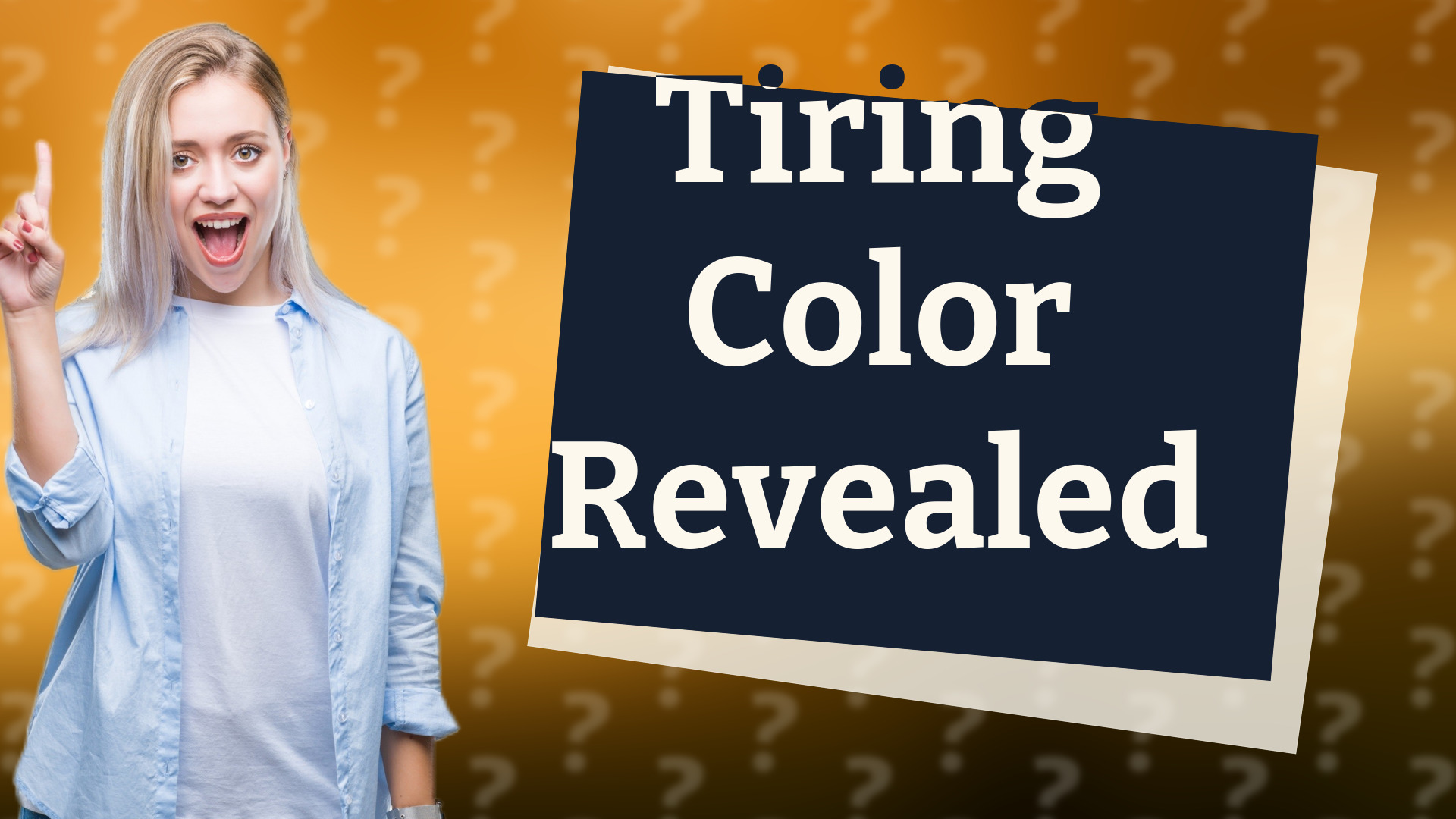 Tiring Color Revealed