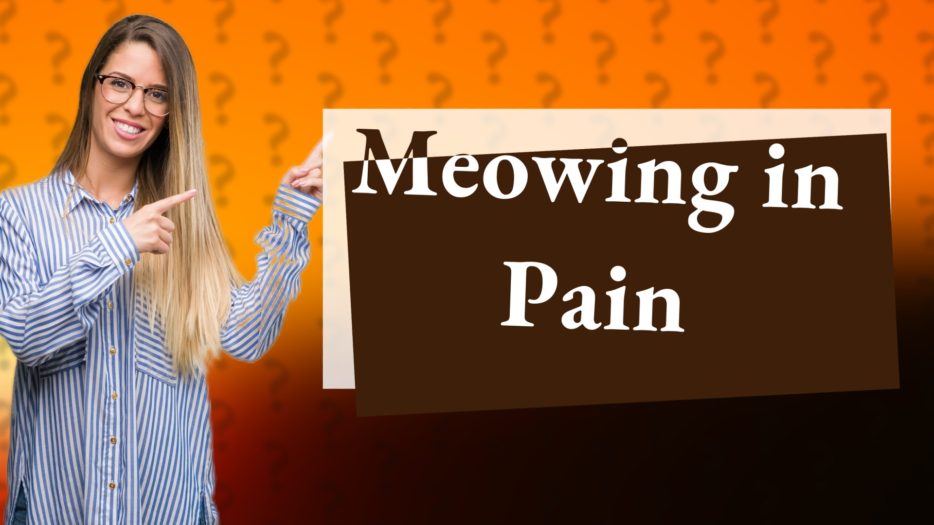 Meowing in Pain