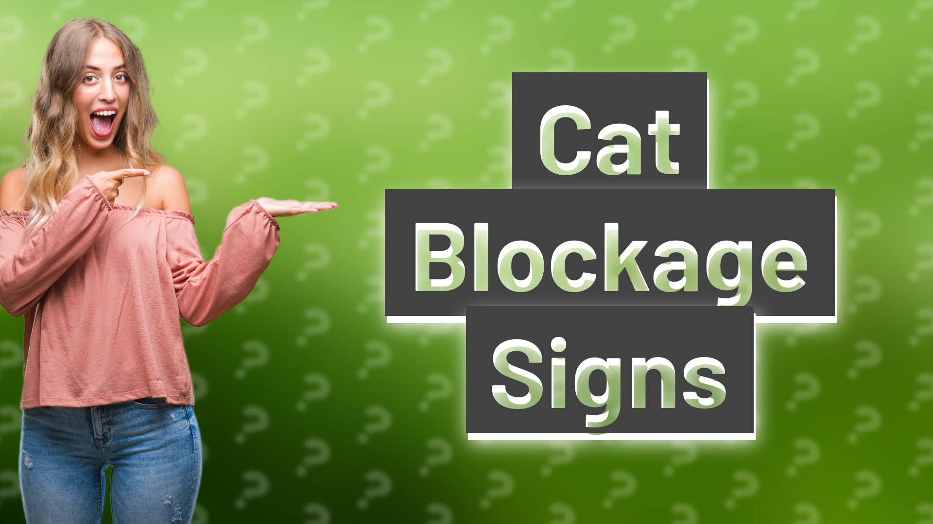 Cat Blockage Signs
