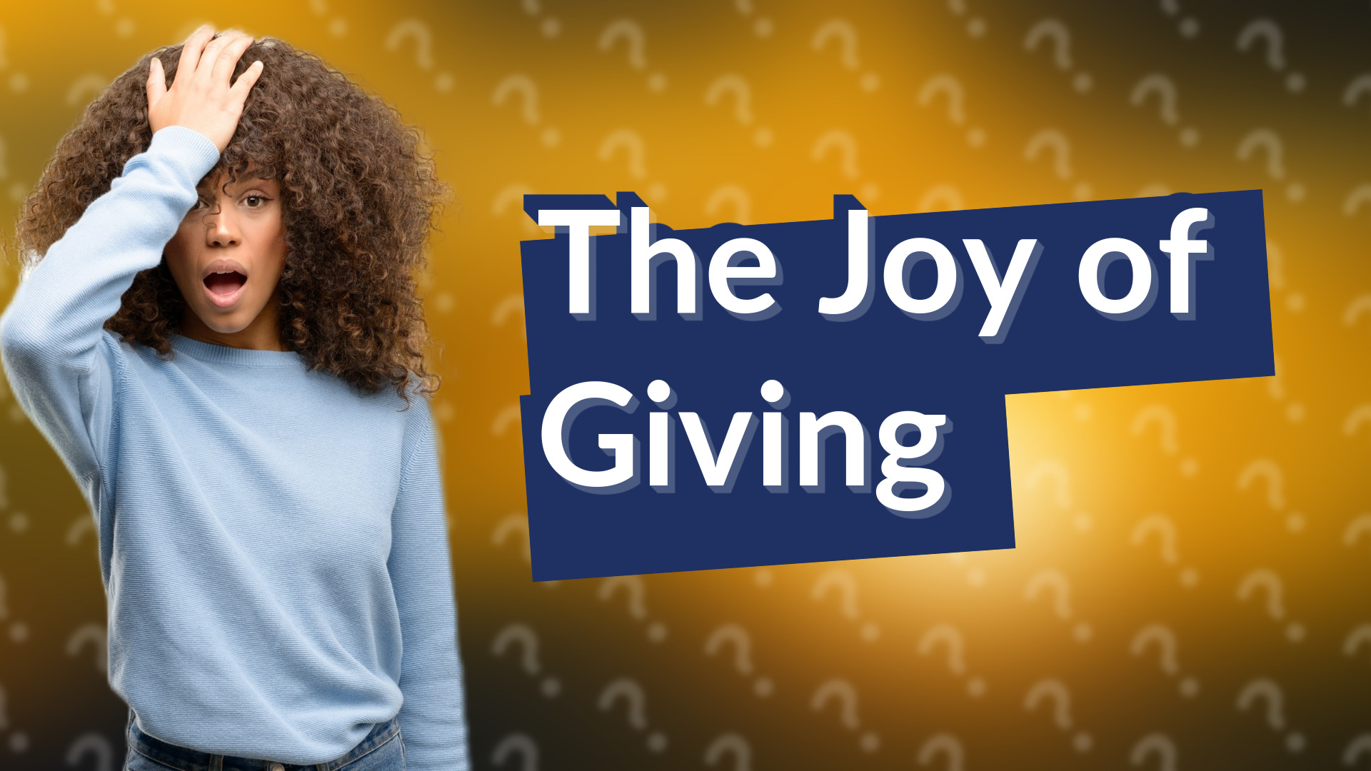 The Joy of Giving