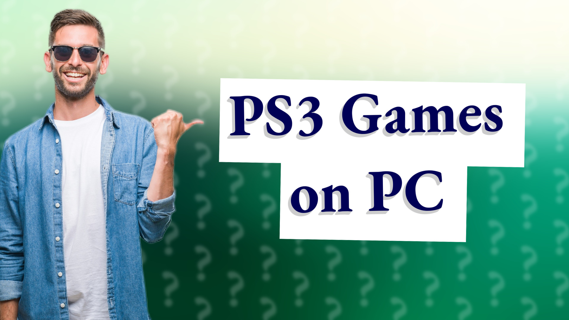 PS3 Games on PC