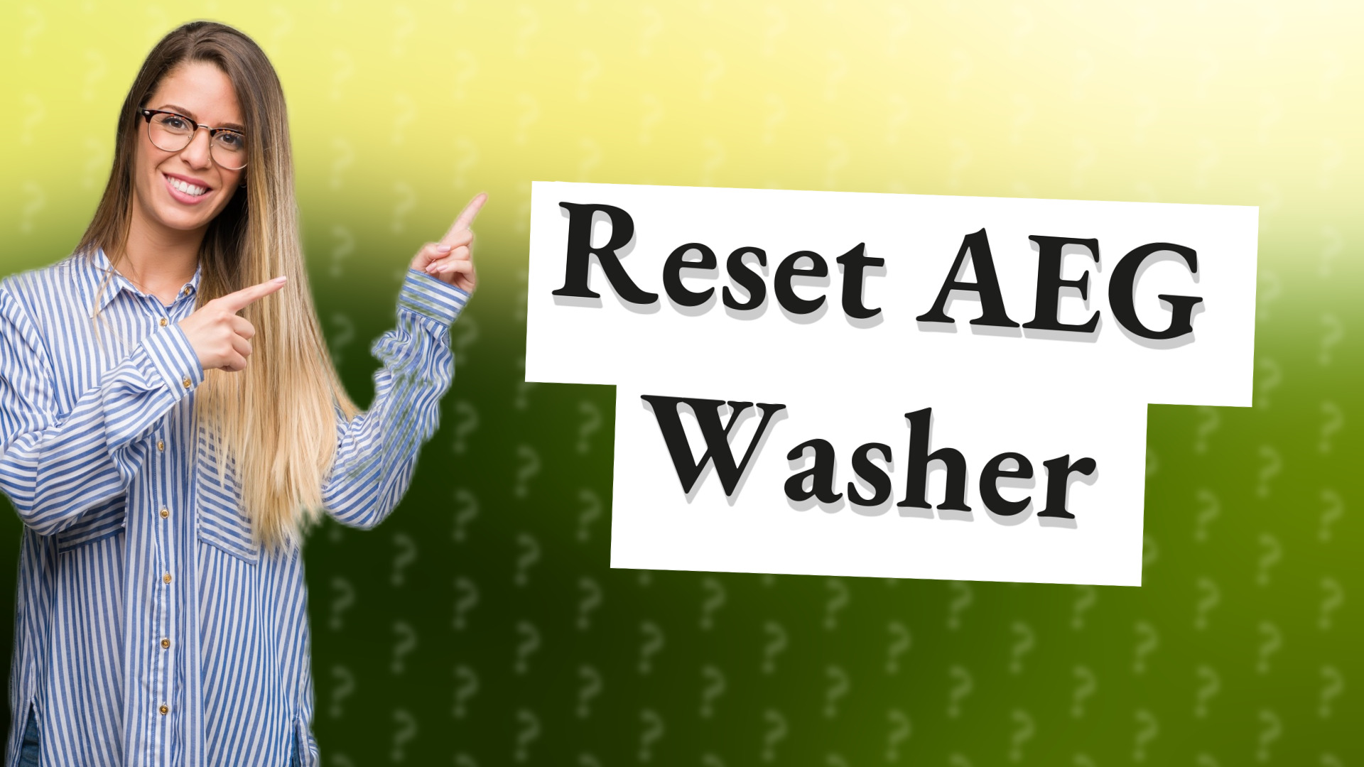 Reset AEG Washer