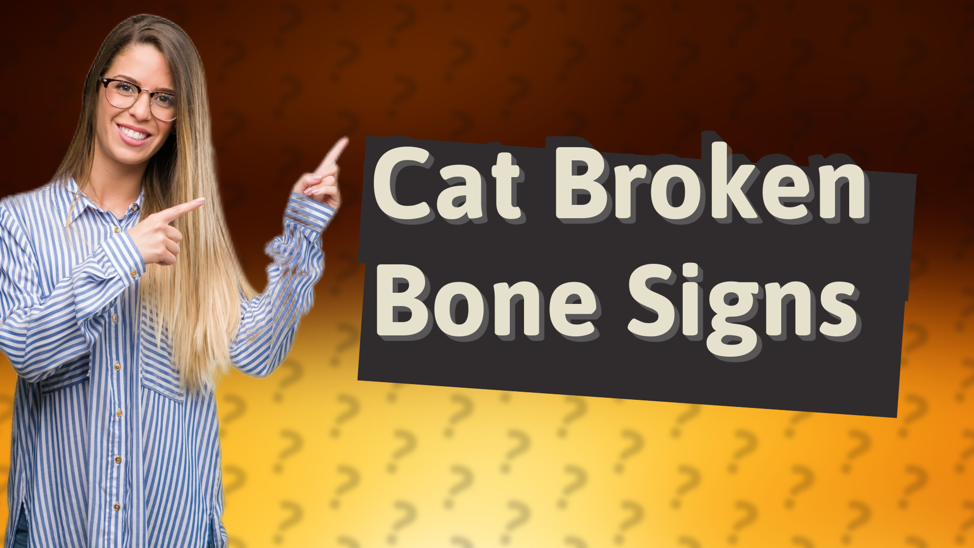 Cat Broken Bone Signs
