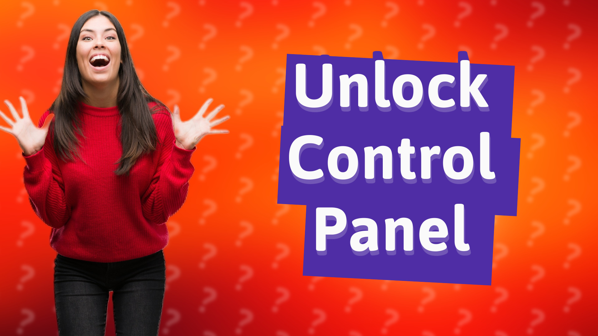 Unlock Control Panel