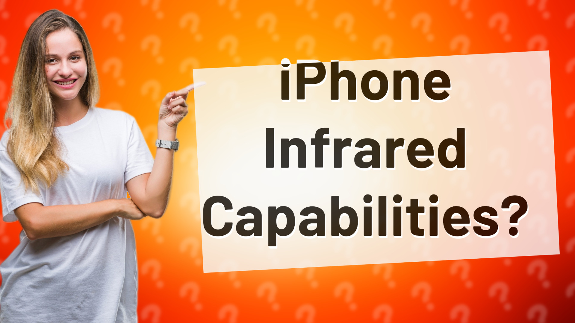 iPhone Infrared Capabilities?