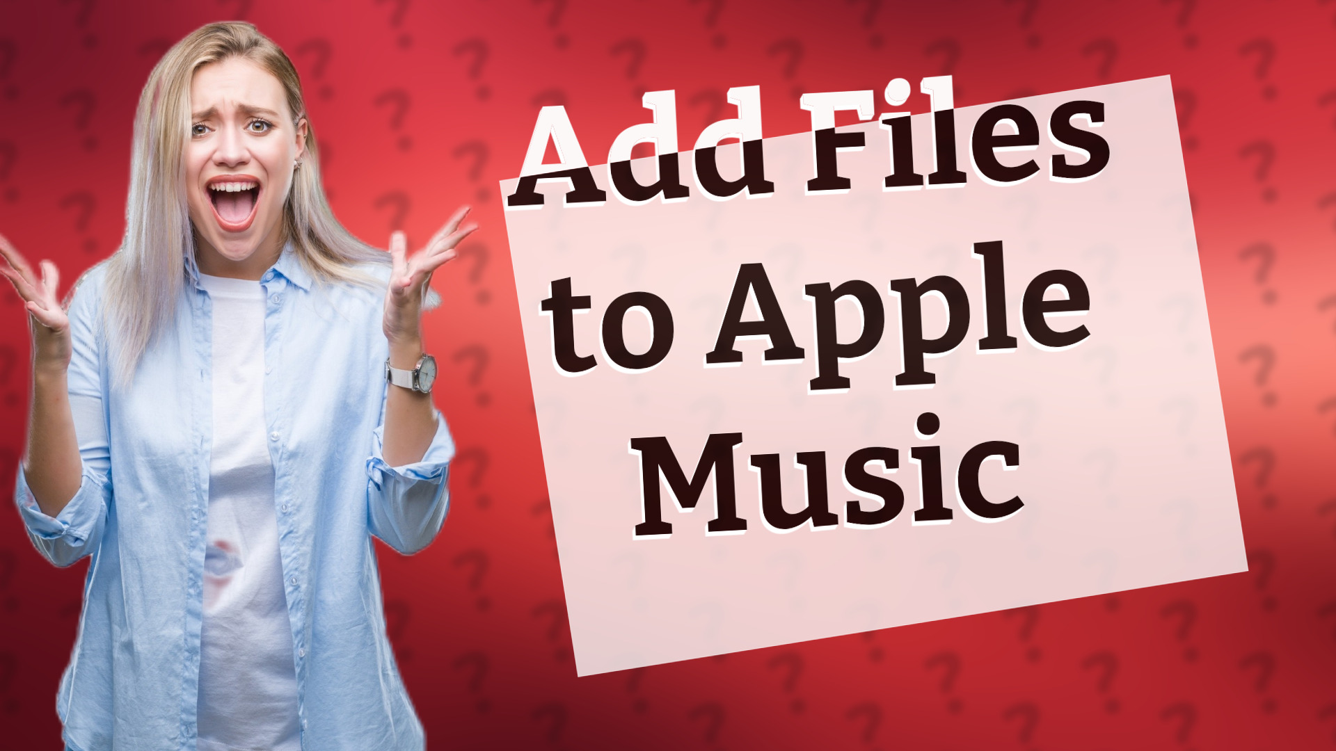 Add Files to Apple Music