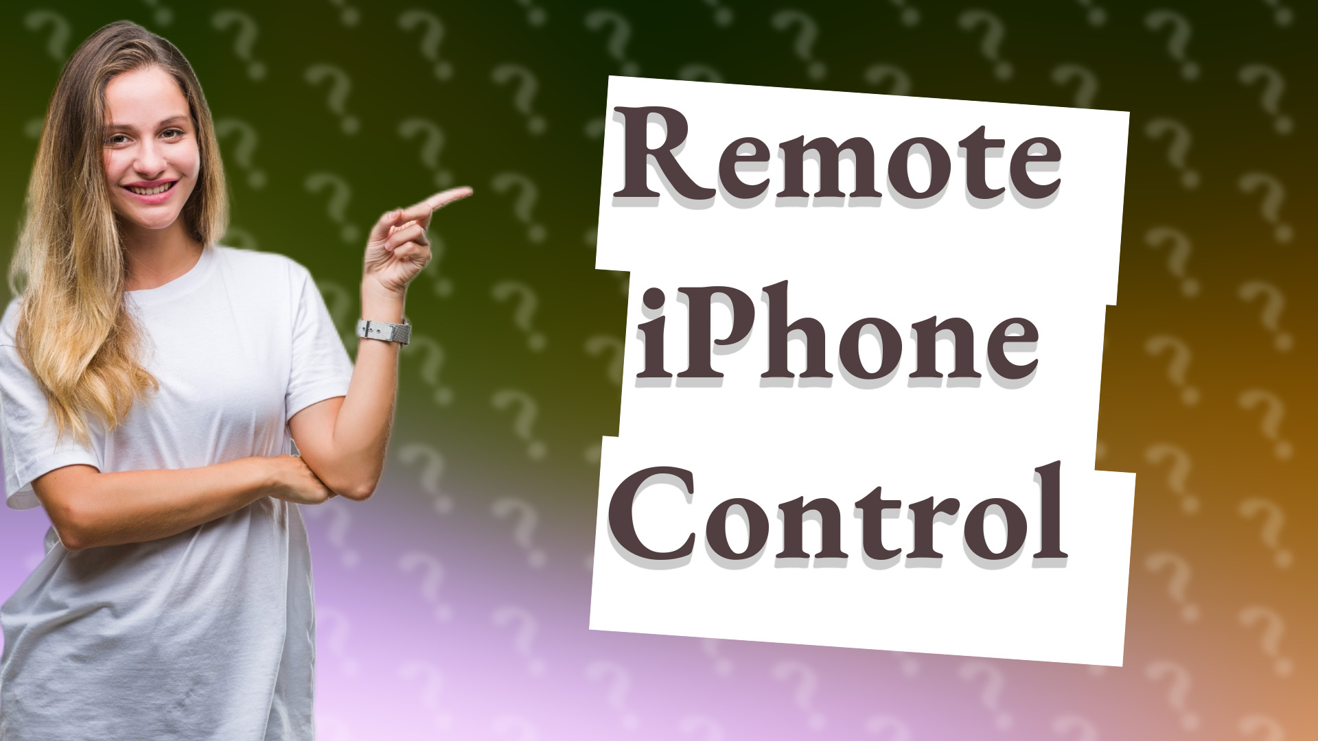 Remote iPhone Control