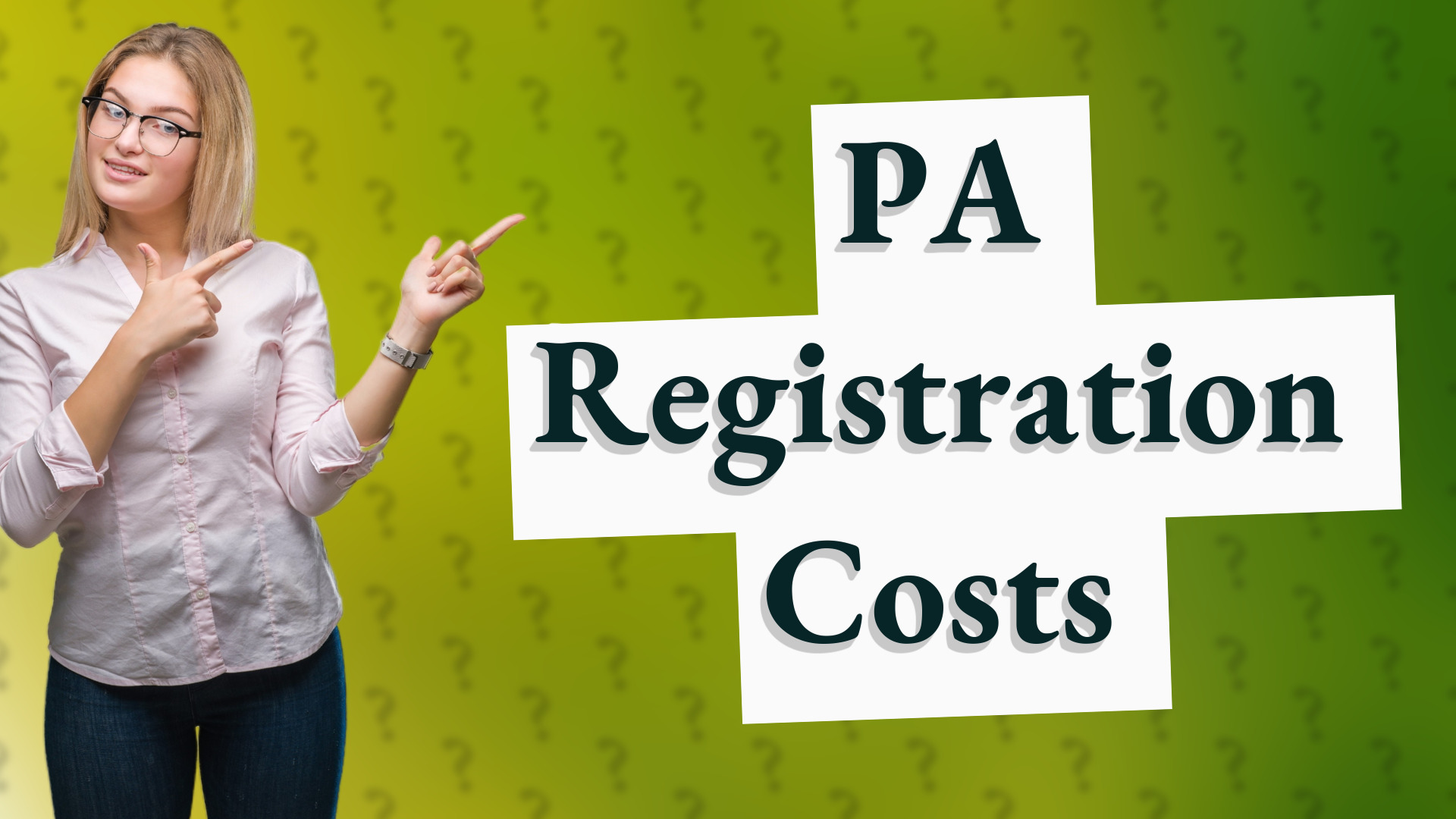 PA Registration Costs
