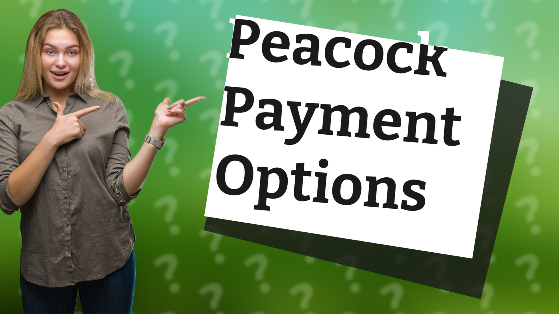 Peacock Payment Options