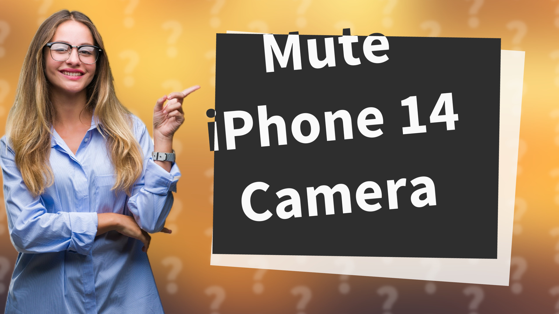Mute iPhone 14 Camera