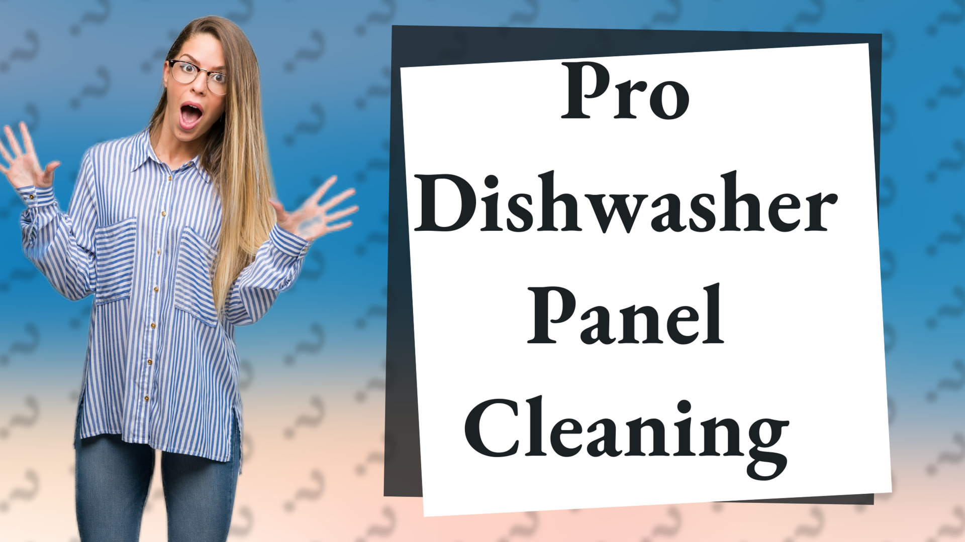 Pro Dishwasher Panel Cleaning