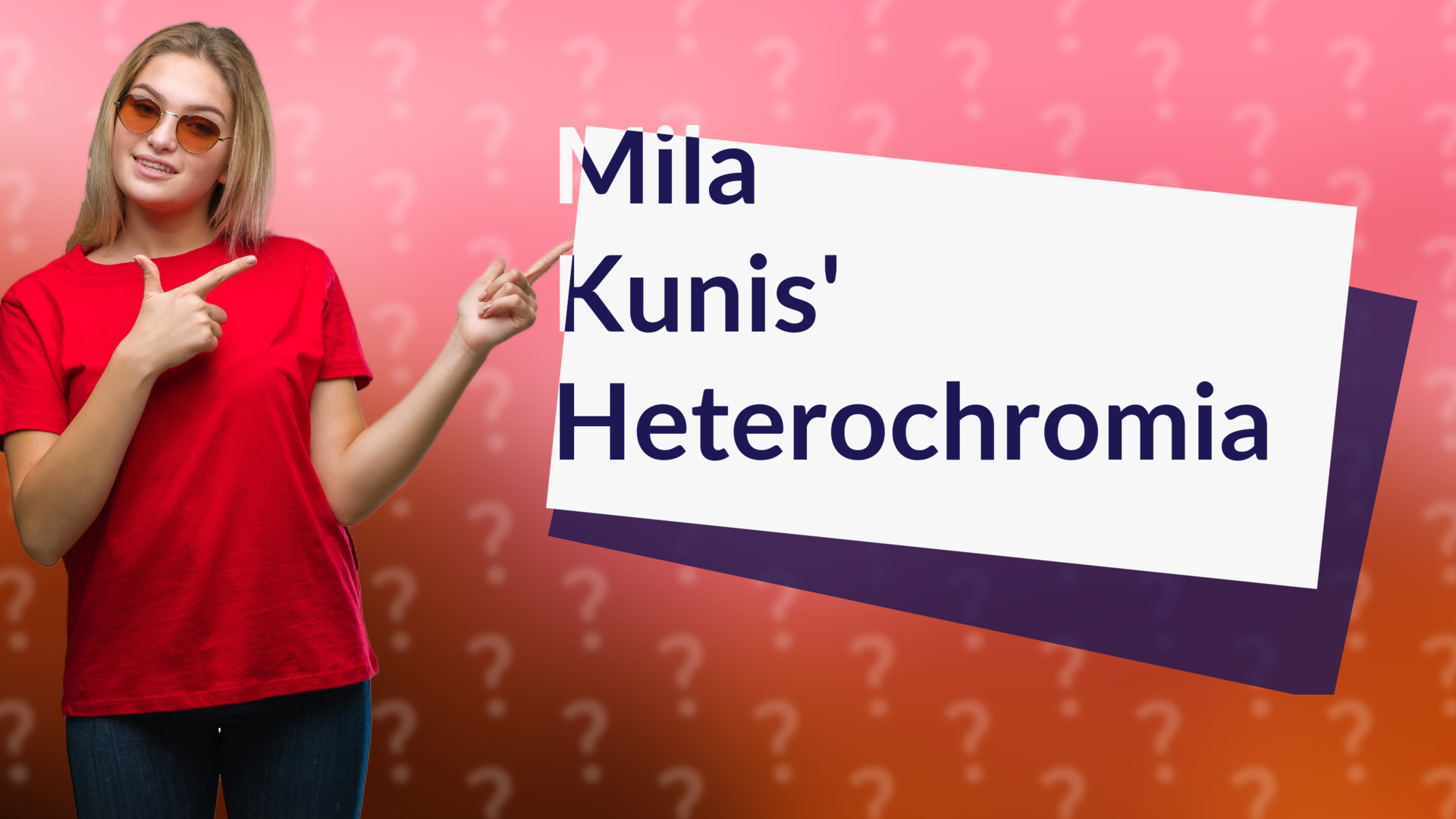 Mila Kunis' Heterochromia