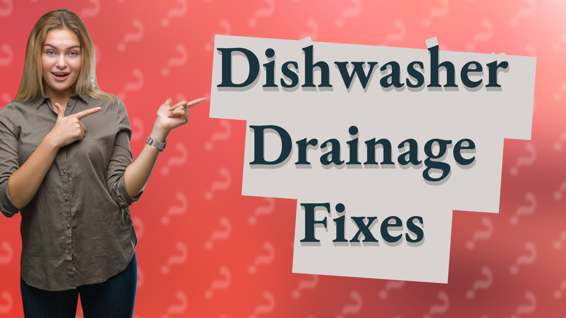 Dishwasher Drainage Fixes