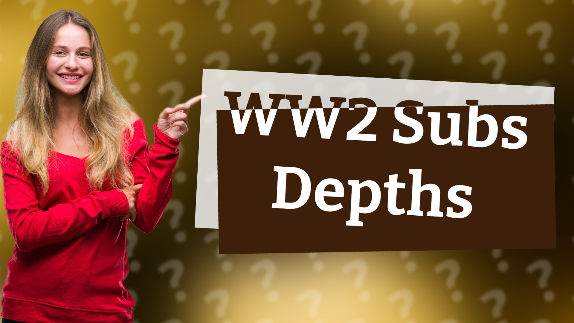 WW2 Subs Depths