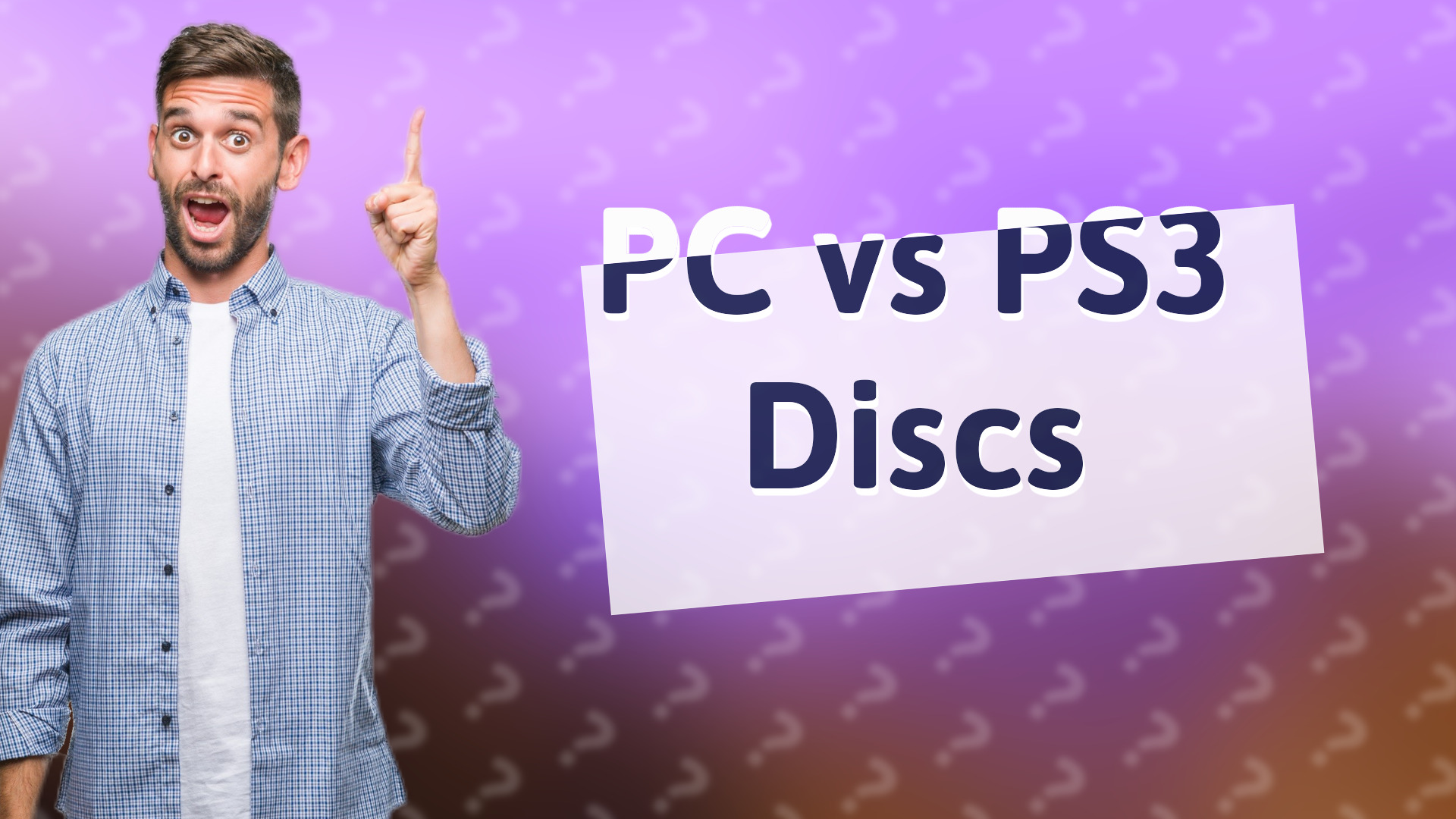 PC vs PS3 Discs