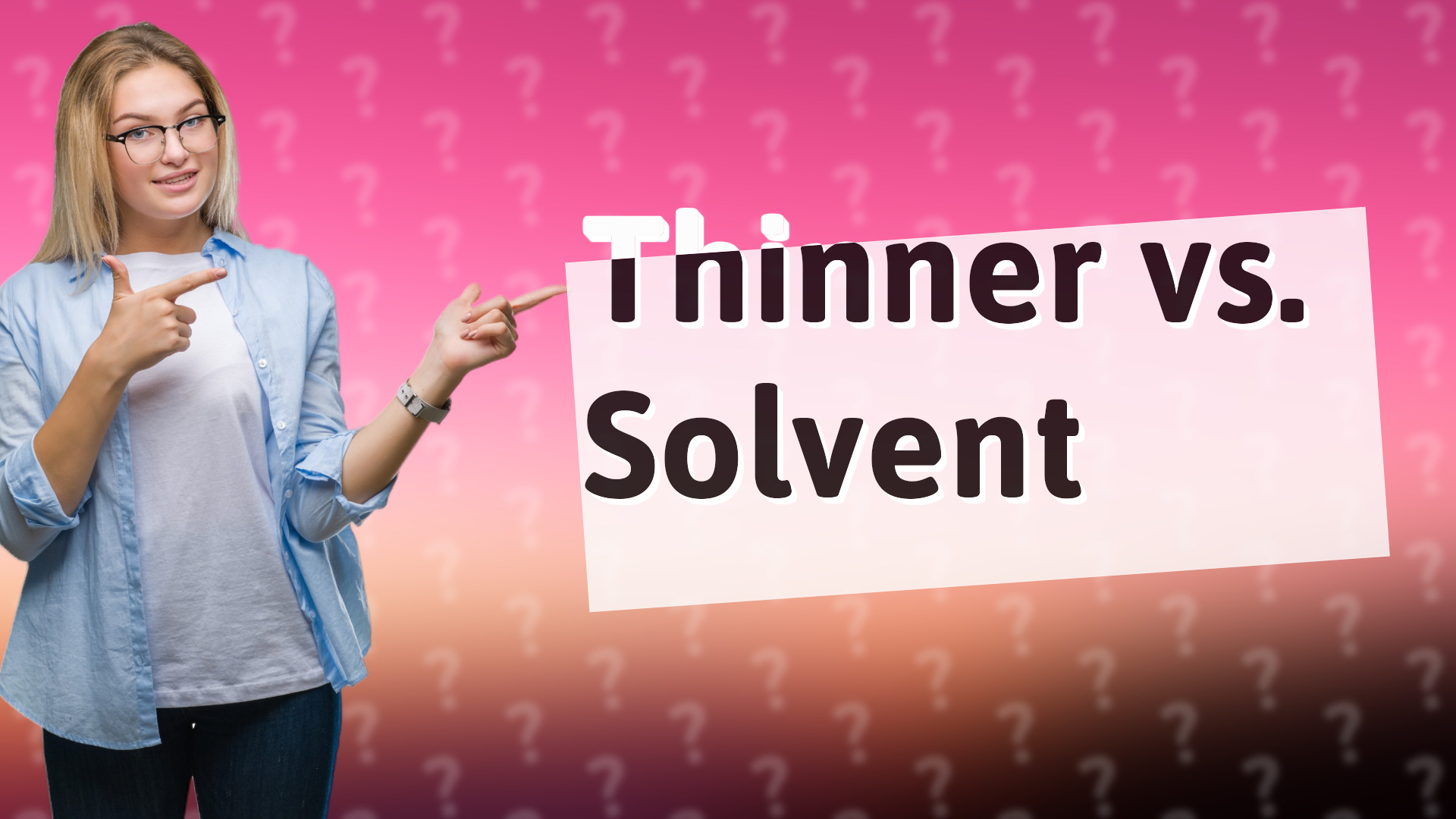 Thinner vs. Solvent