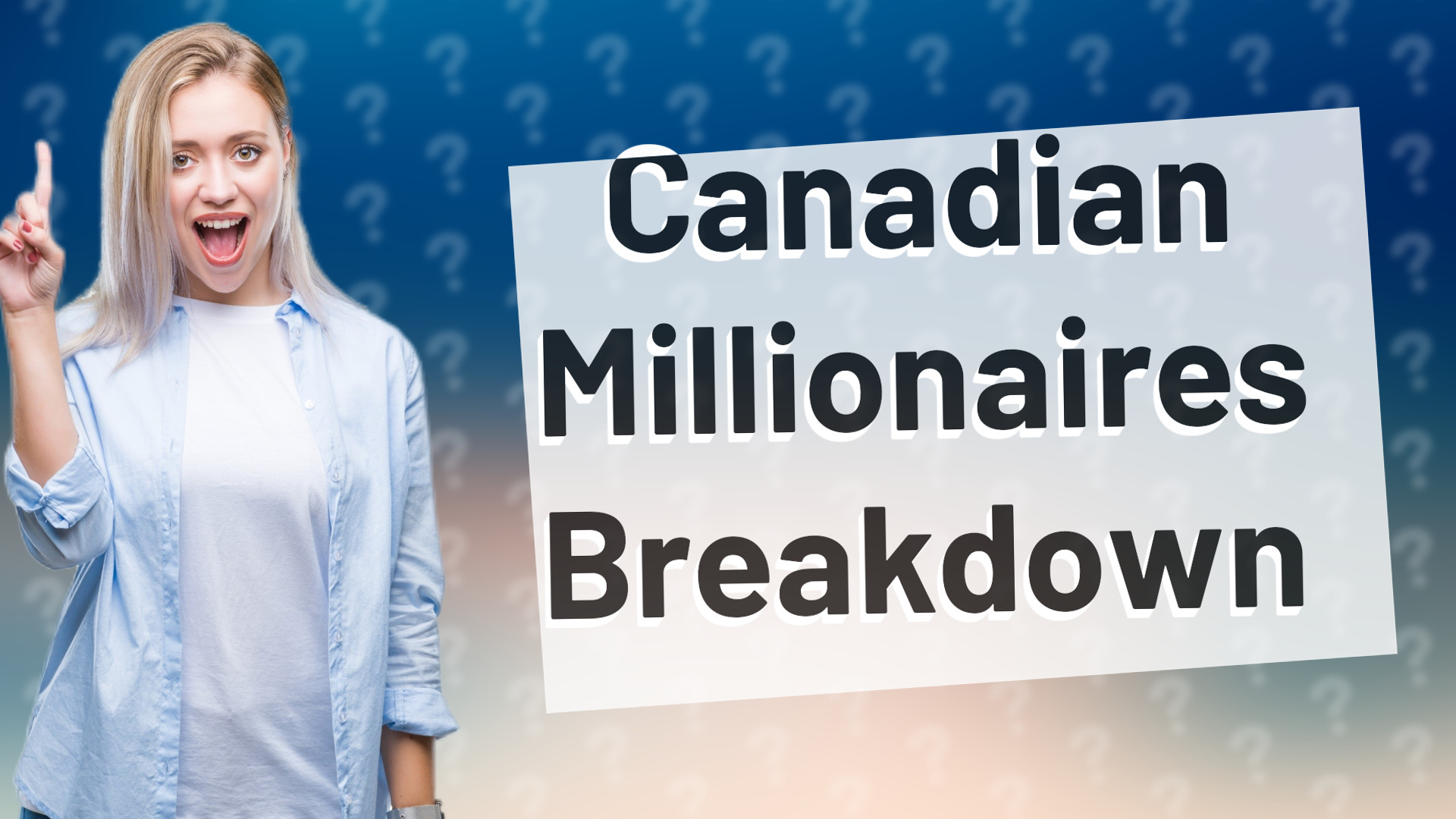 Canadian Millionaires Breakdown