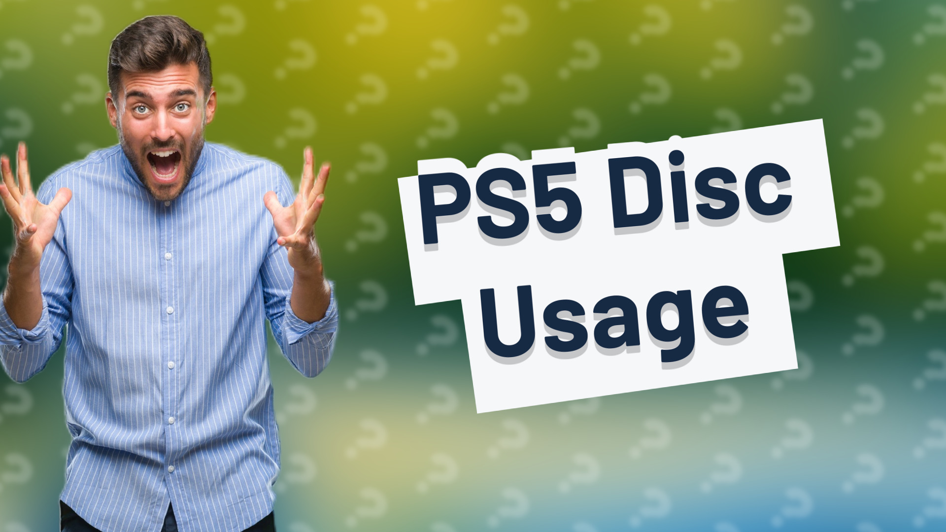 PS5 Disc Usage
