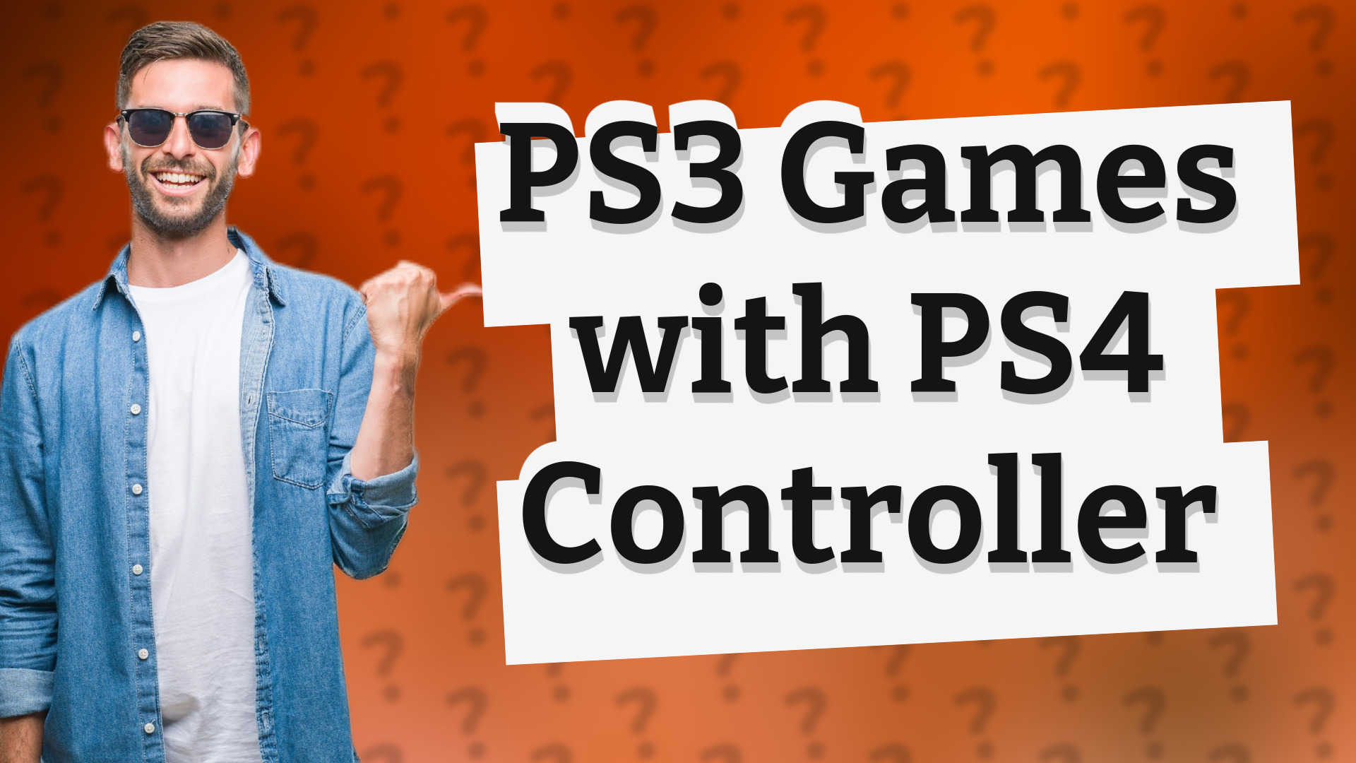 PS3 Games with PS4 Controller