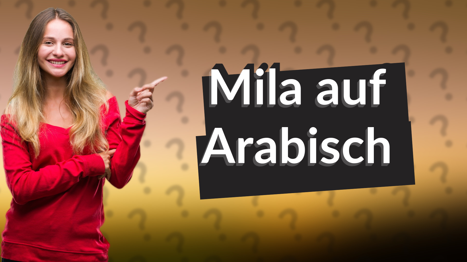 Mila auf Arabisch