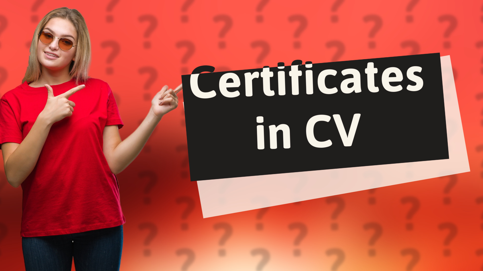 Certificates in CV