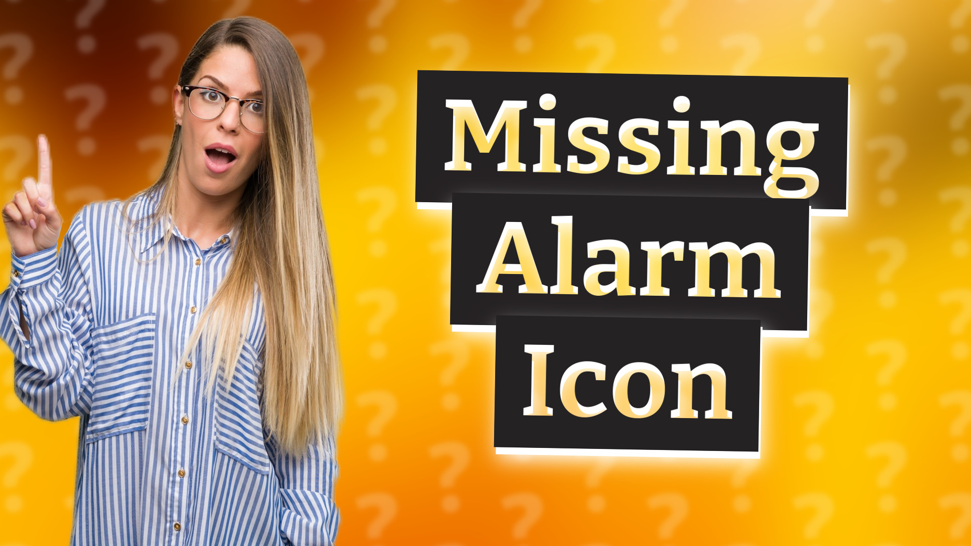 Missing Alarm Icon
