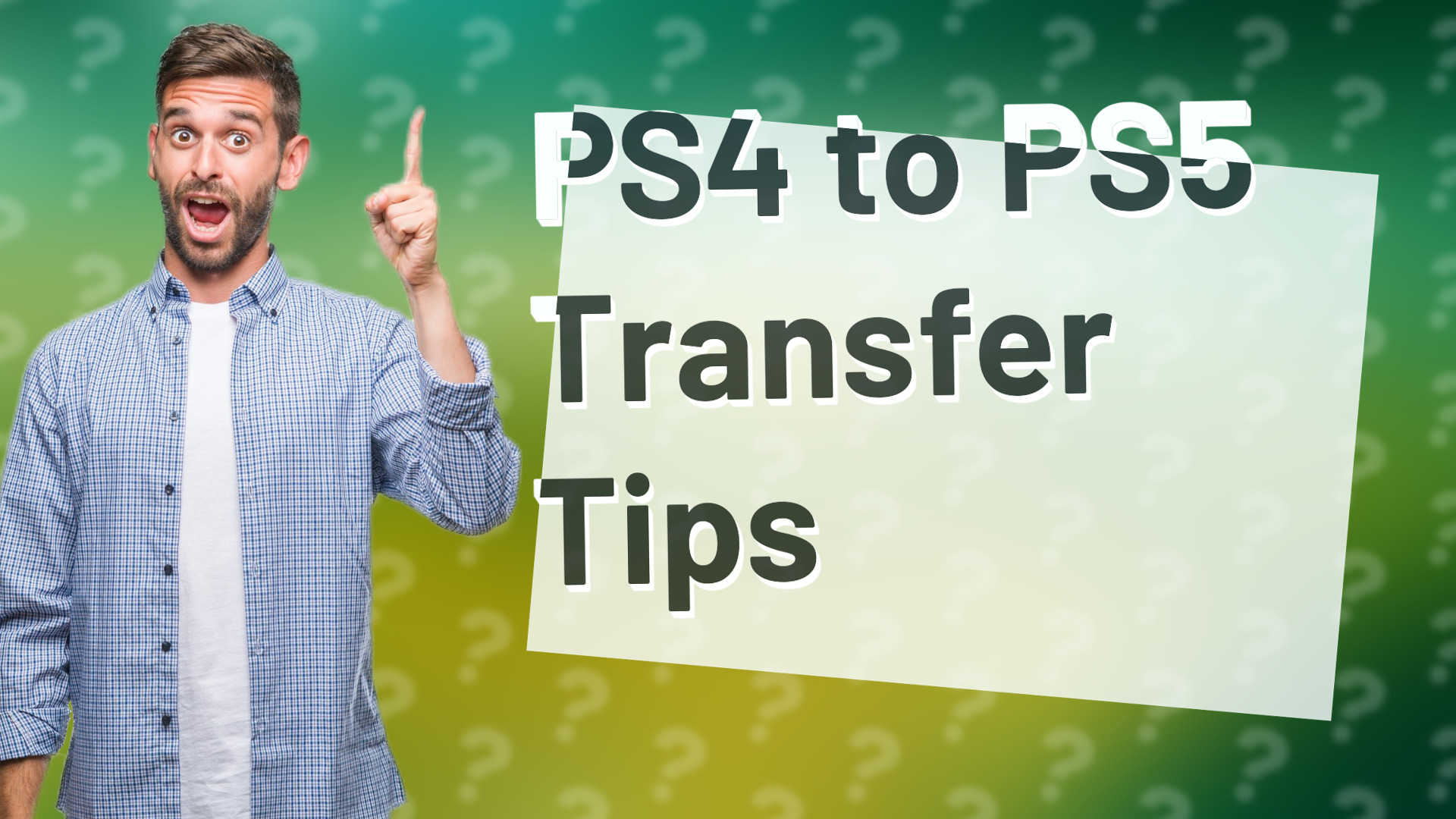 PS4 to PS5 Transfer Tips