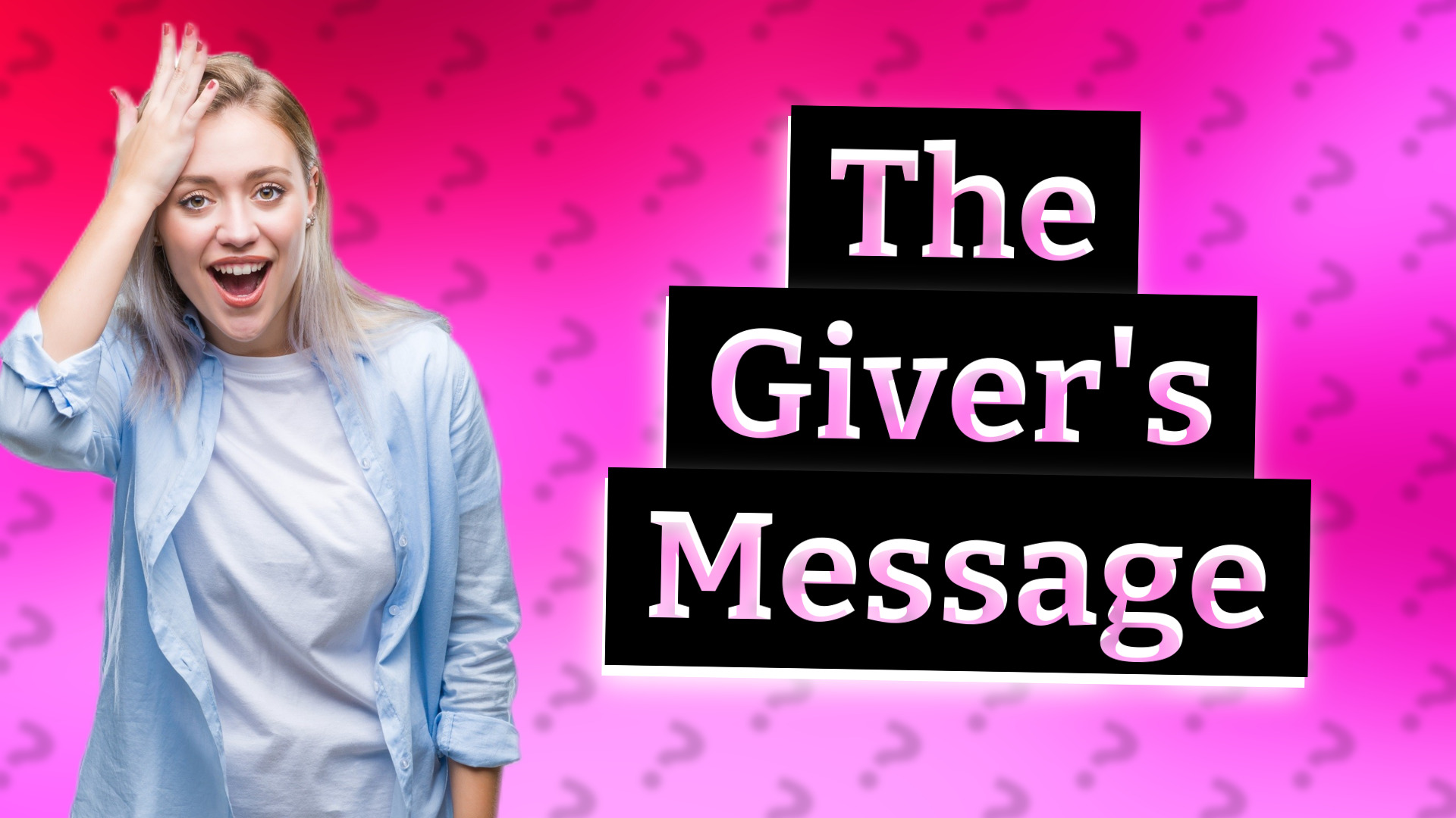 The Giver's Message