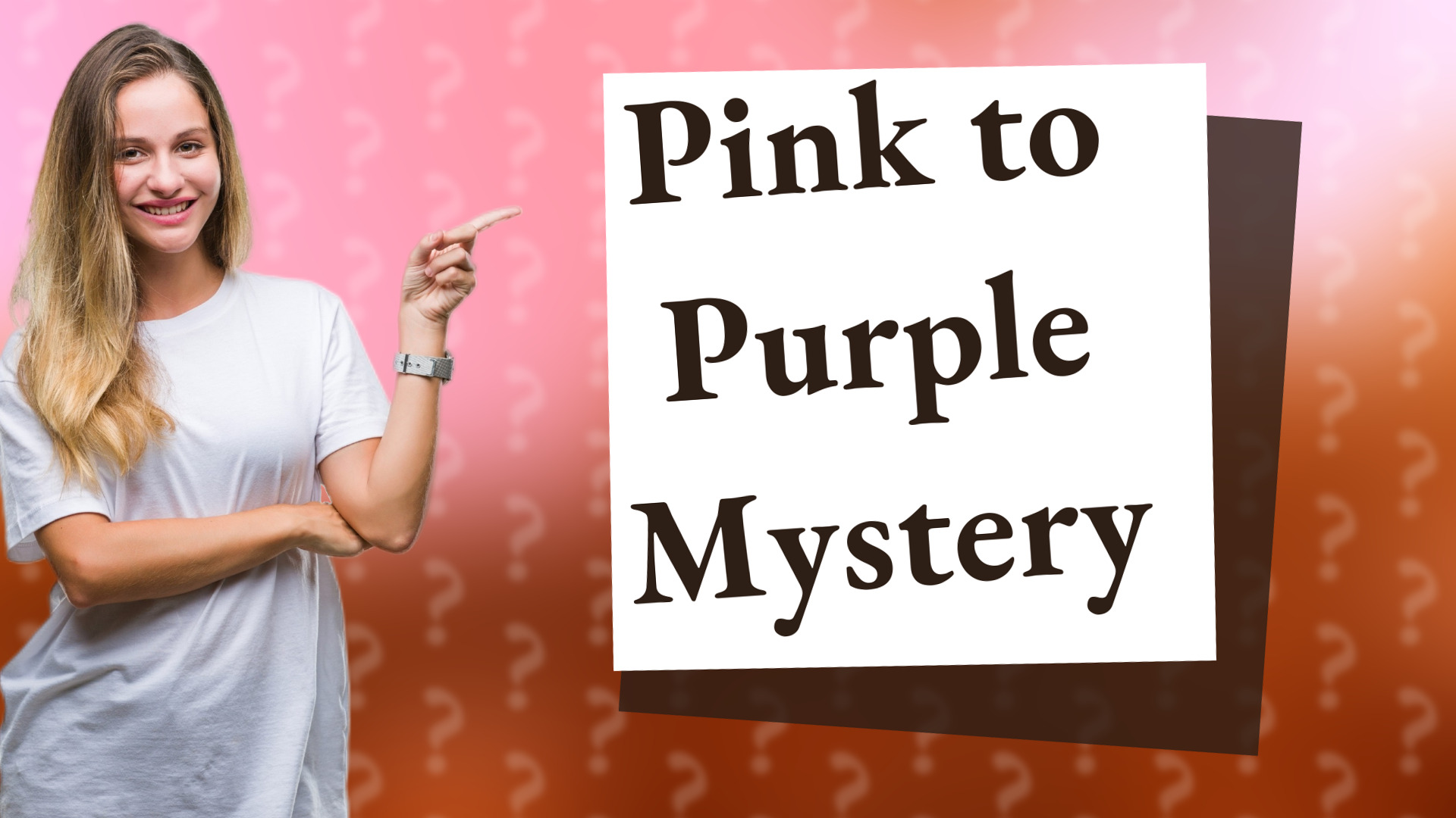 Pink to Purple Mystery