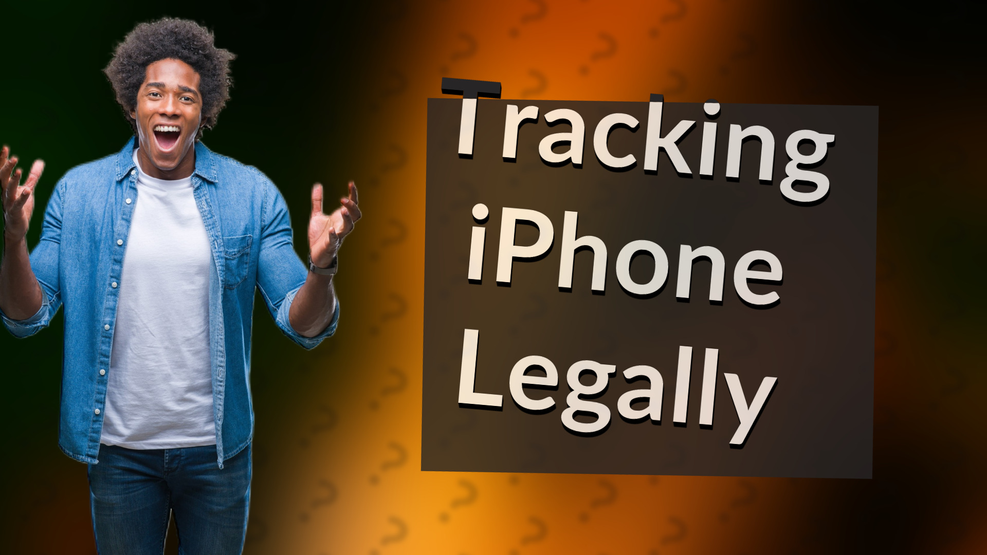 Tracking iPhone Legally