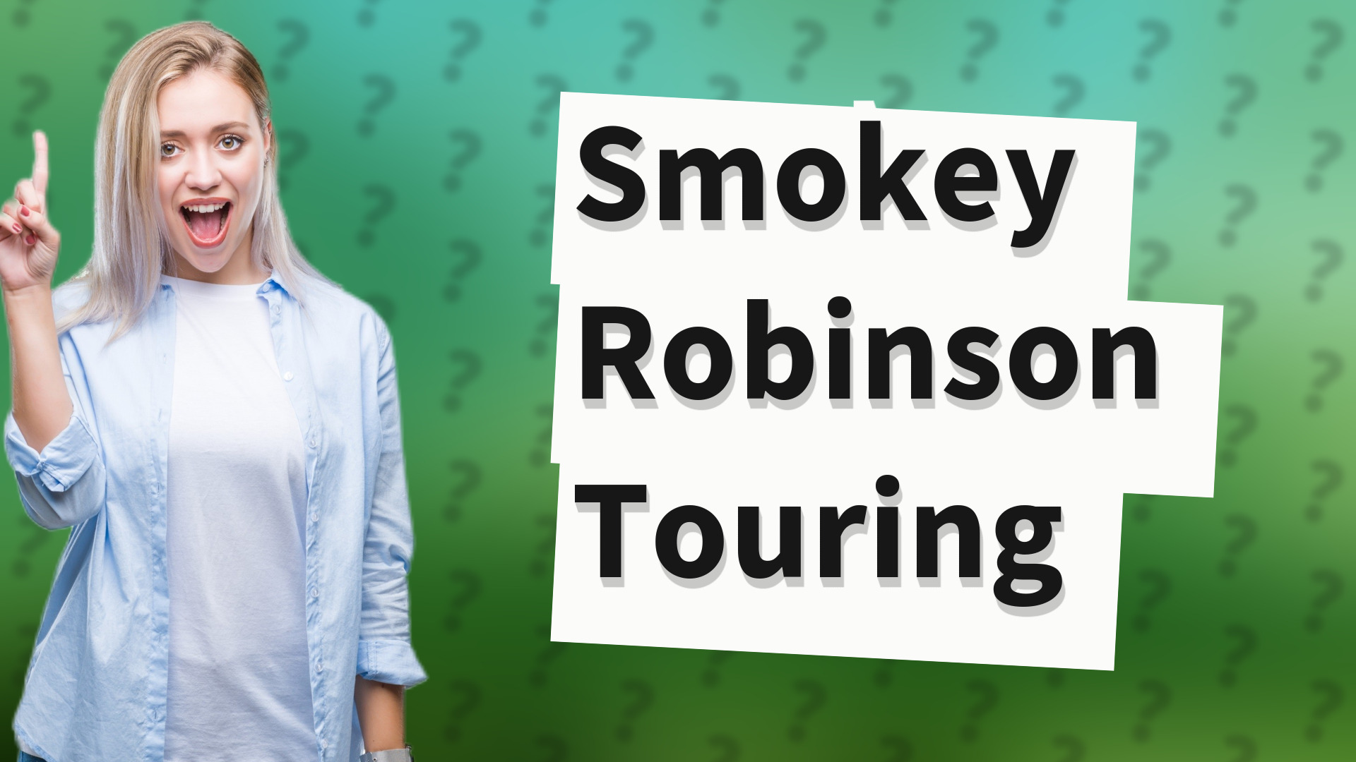 Smokey Robinson Touring