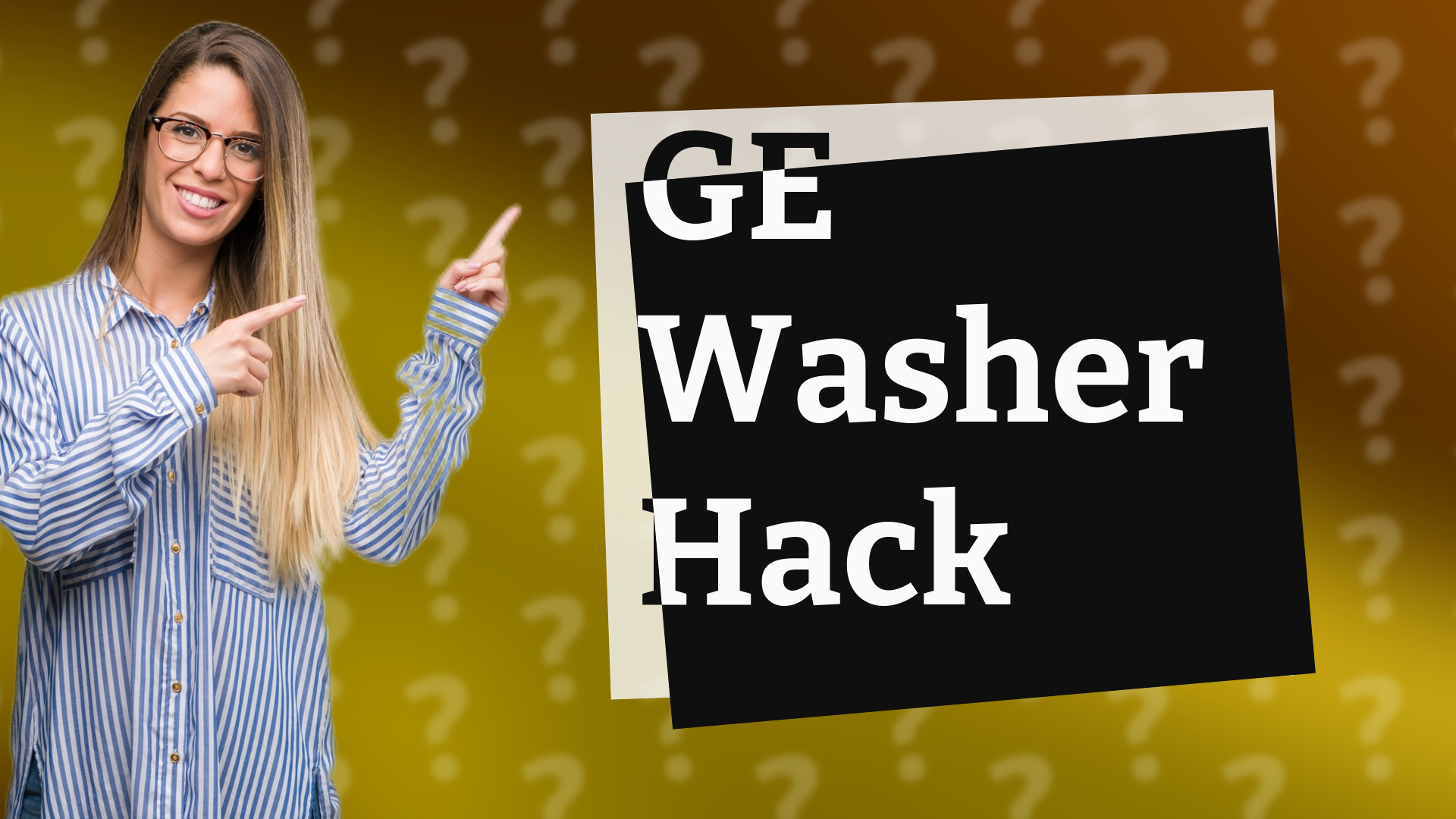 GE Washer Hack