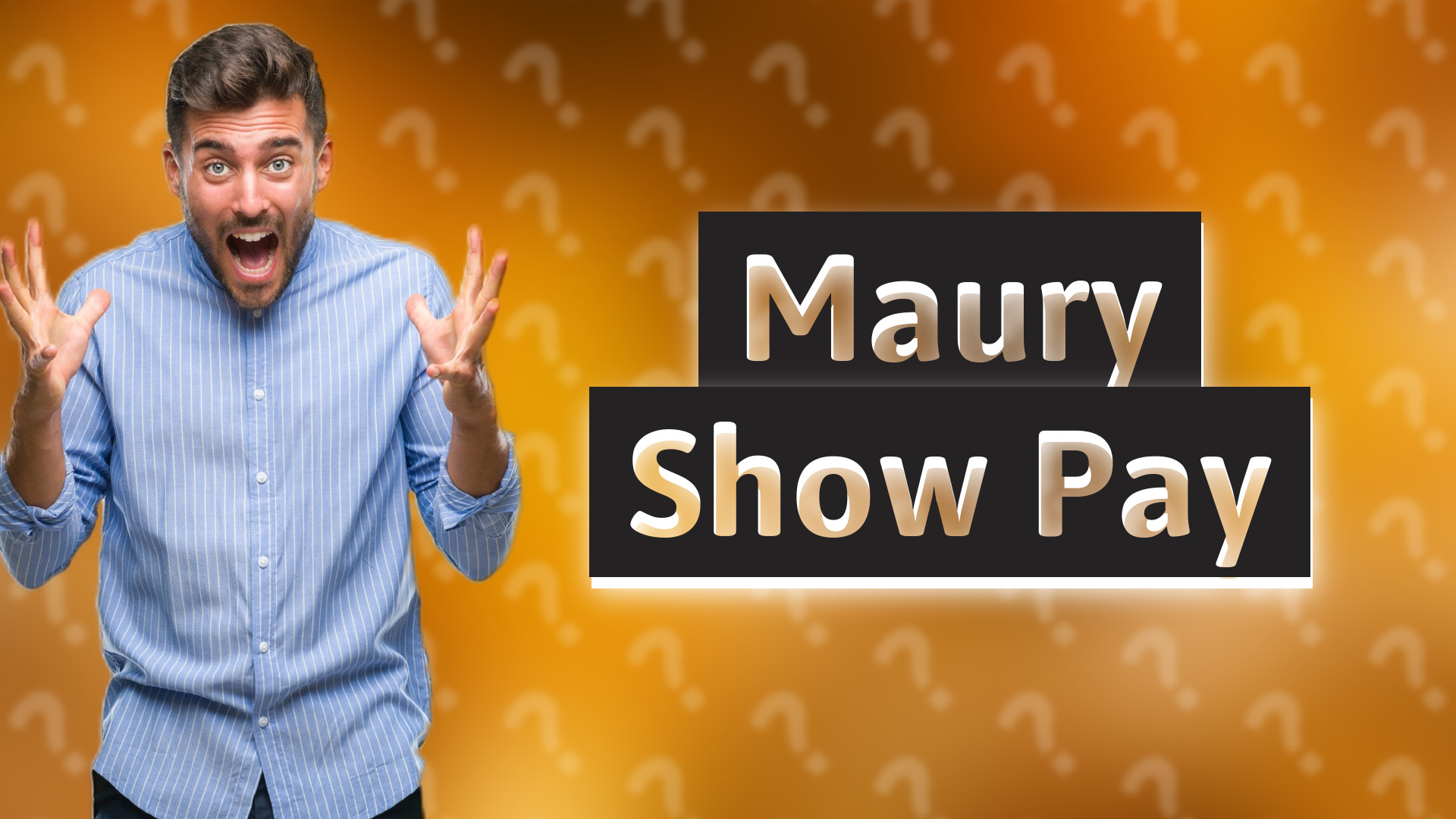 Maury Show Pay